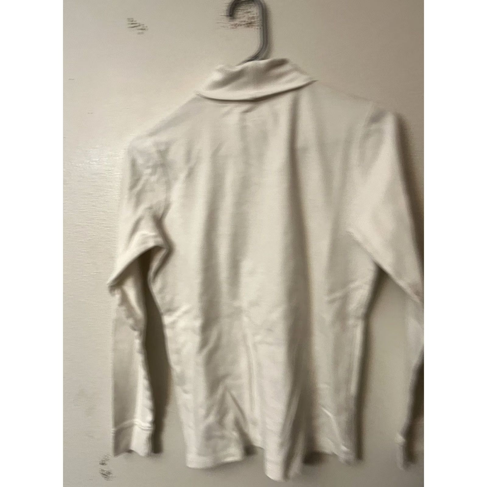 Vintage LL Bean XS White Interlock Turtleneck Long Sleeve Top Women Size XS / US 0-2 / IT 36-38 - 2 Thumbnail
