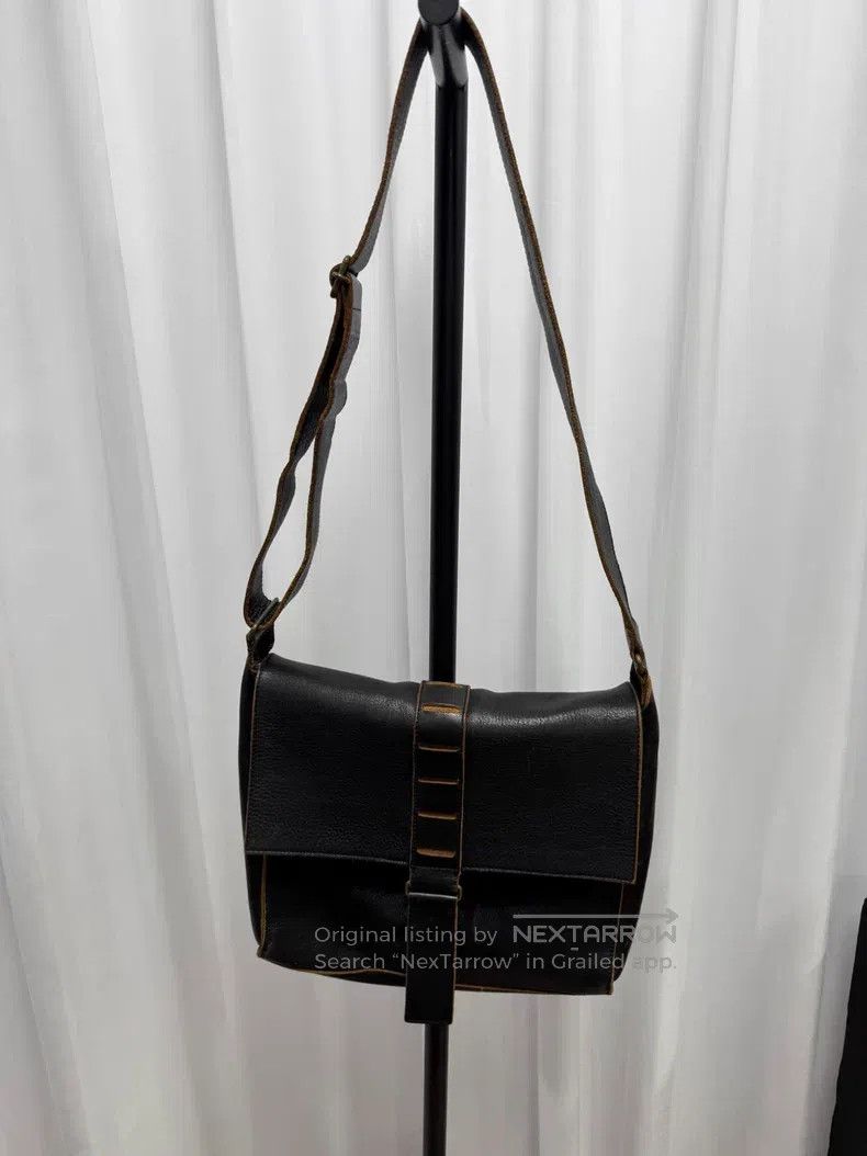 Yohji Yamamoto Yohji Yamamoto Thick leather messenger bag Size ONE SIZE - 2 Thumbnail