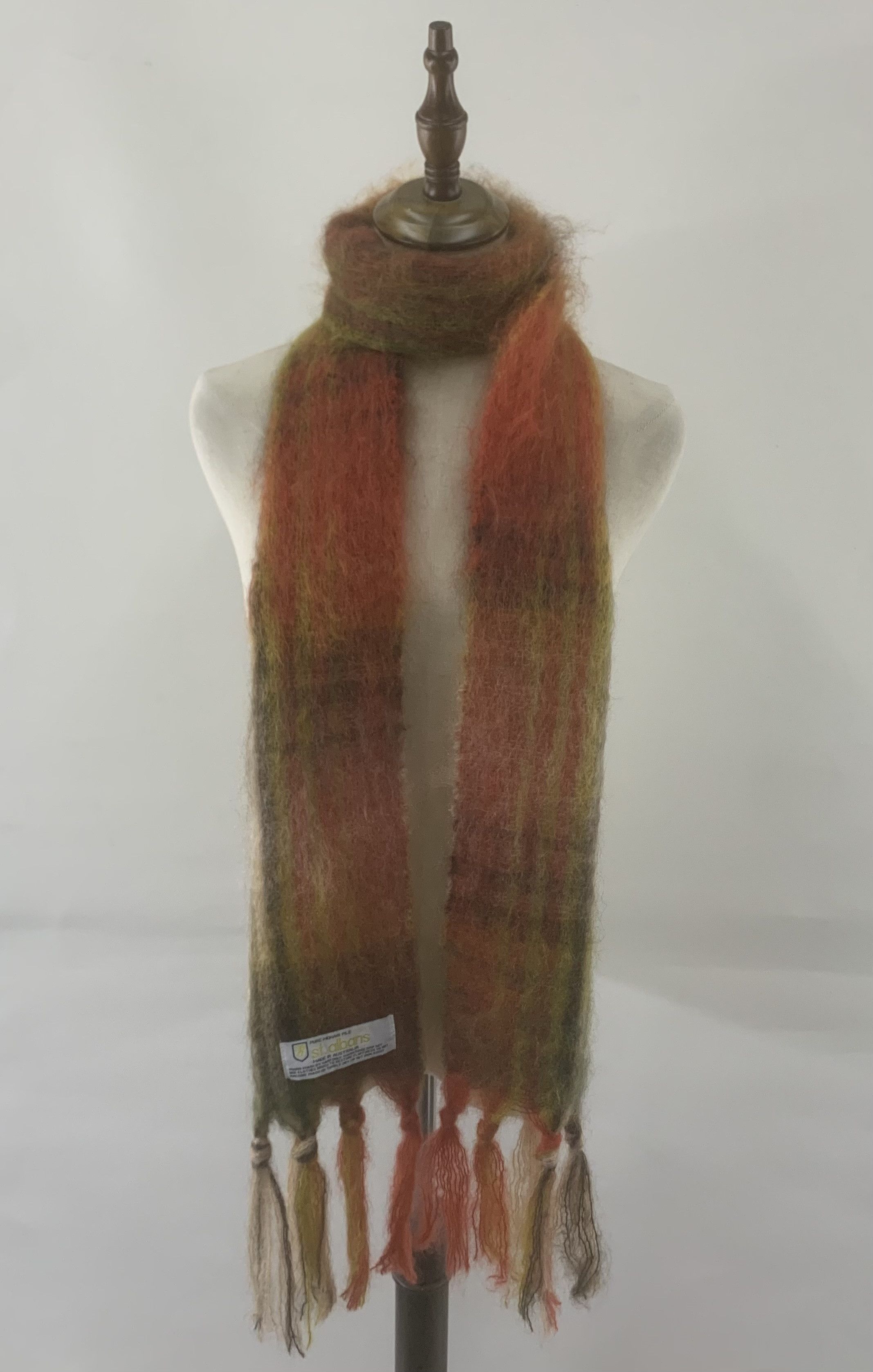 Vintage St. Albans Scarf Mohair Muffler Neck Wrap BL9281 Size ONE SIZE - 1 Thumbnail