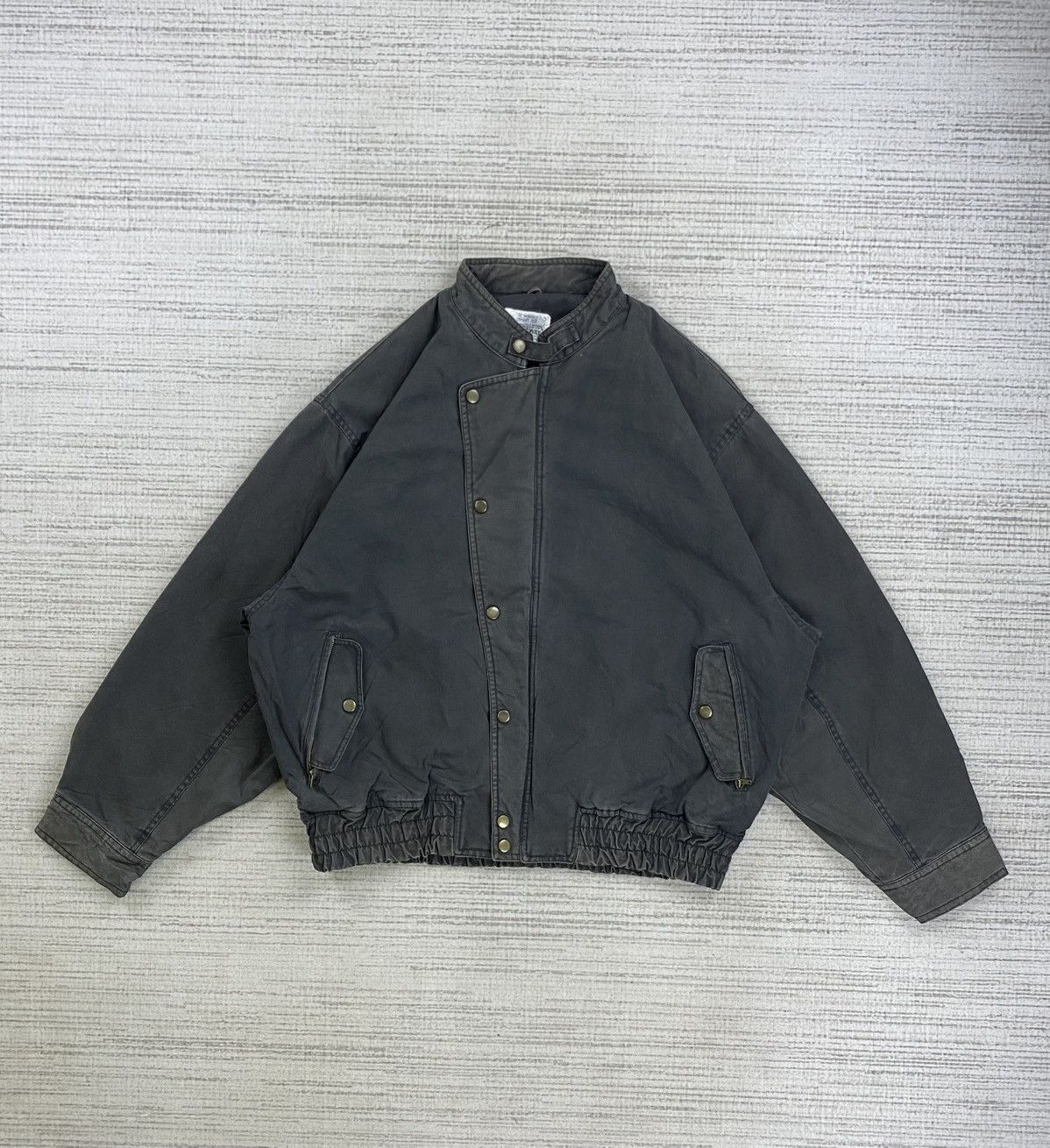 Issey Miyake Vintage Toc Toc Way Asymmetrical Bomber Jacket Size US L / EU 52-54 / 3 - 1 Thumbnail