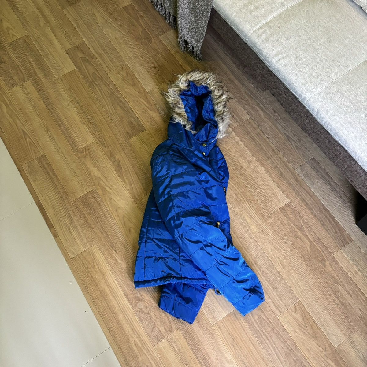 If Six Was Nine × Issey Miyake × Le Grande Bleu (L.G.B.) Thread supply Fur jacket down puffer LGB ifsixwasnine Size L / US 10 / IT 46 - 3 Thumbnail