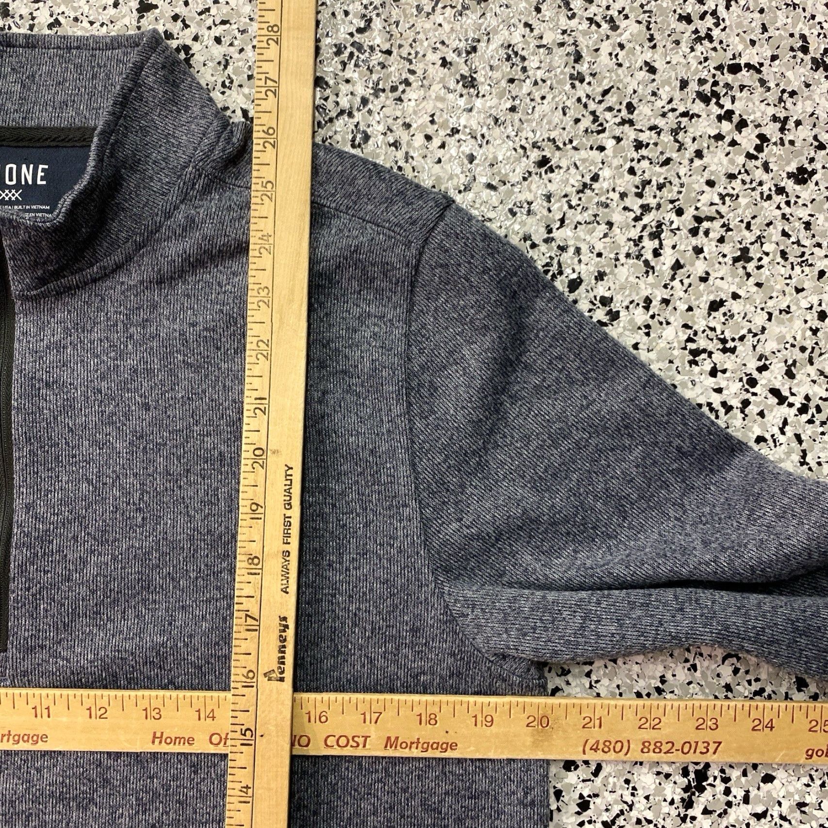 Rhone Rhone 1/4 Zip Midweight Pullover Sweater Mens Medium Grey Blue Size US M / EU 48-50 / 2 - 3 Thumbnail