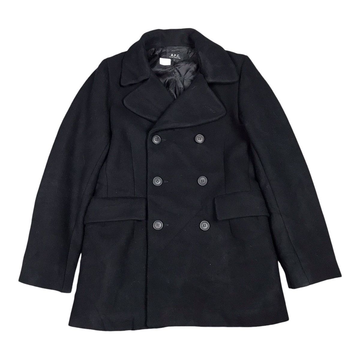 A.P.C. APC DOUBLED BREASTED WOOL JACKET Size US S / EU 44-46 / 1 - 1 Thumbnail