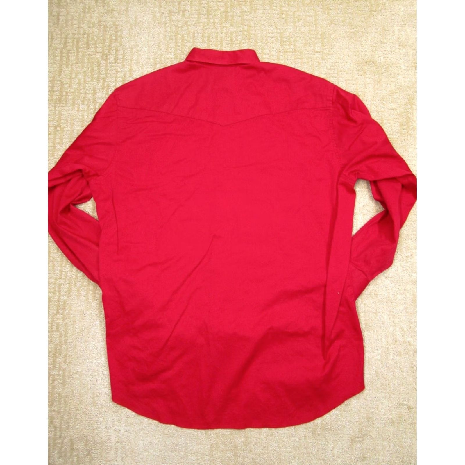 Wrangler VINTAGE Wrangler Shirt Men 2XLT Red Western USA Made 90s Rodeo Button-Up Long Sleeve Collared Shirt Size US XXL / EU 58 / 5 - 3 Thumbnail