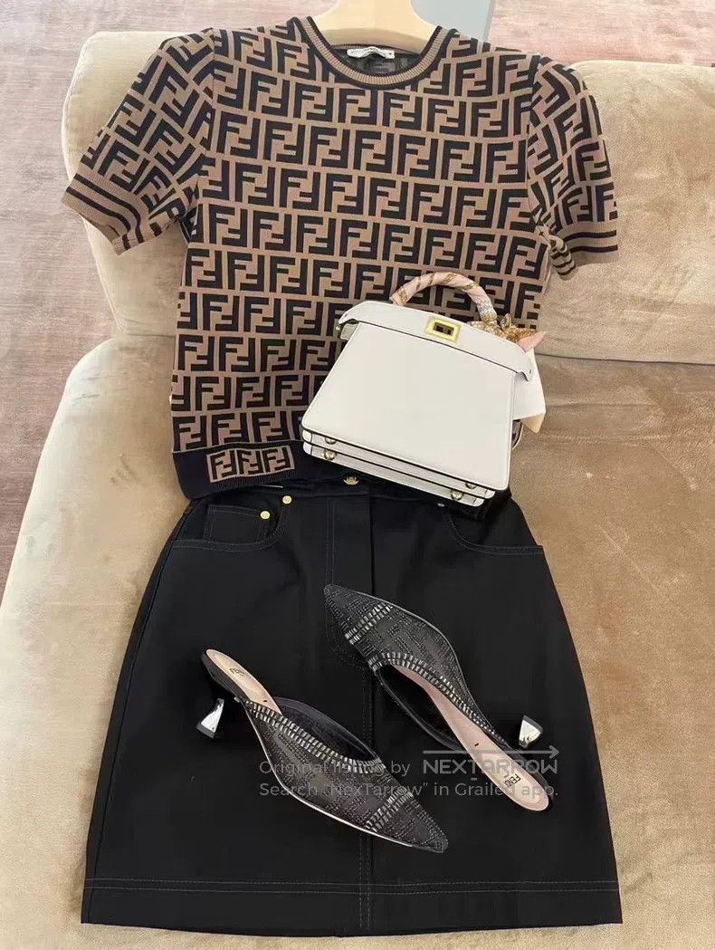 Fendi Fendi Double F-Style Short-Sleeved Knit Sunglasses Size XS / US 0-2 / IT 36-38 - 8 Thumbnail
