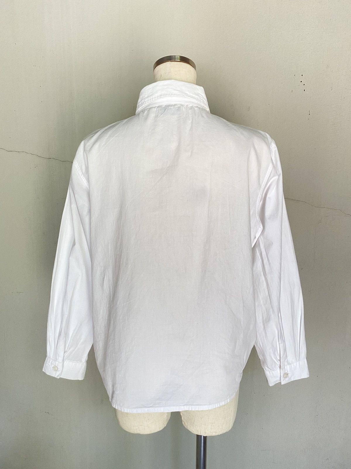 Japanese Brand OH. Castle White Embroidered Long-Sleeve Shirt Size M / US 6-8 / IT 42-44 - 10 Thumbnail
