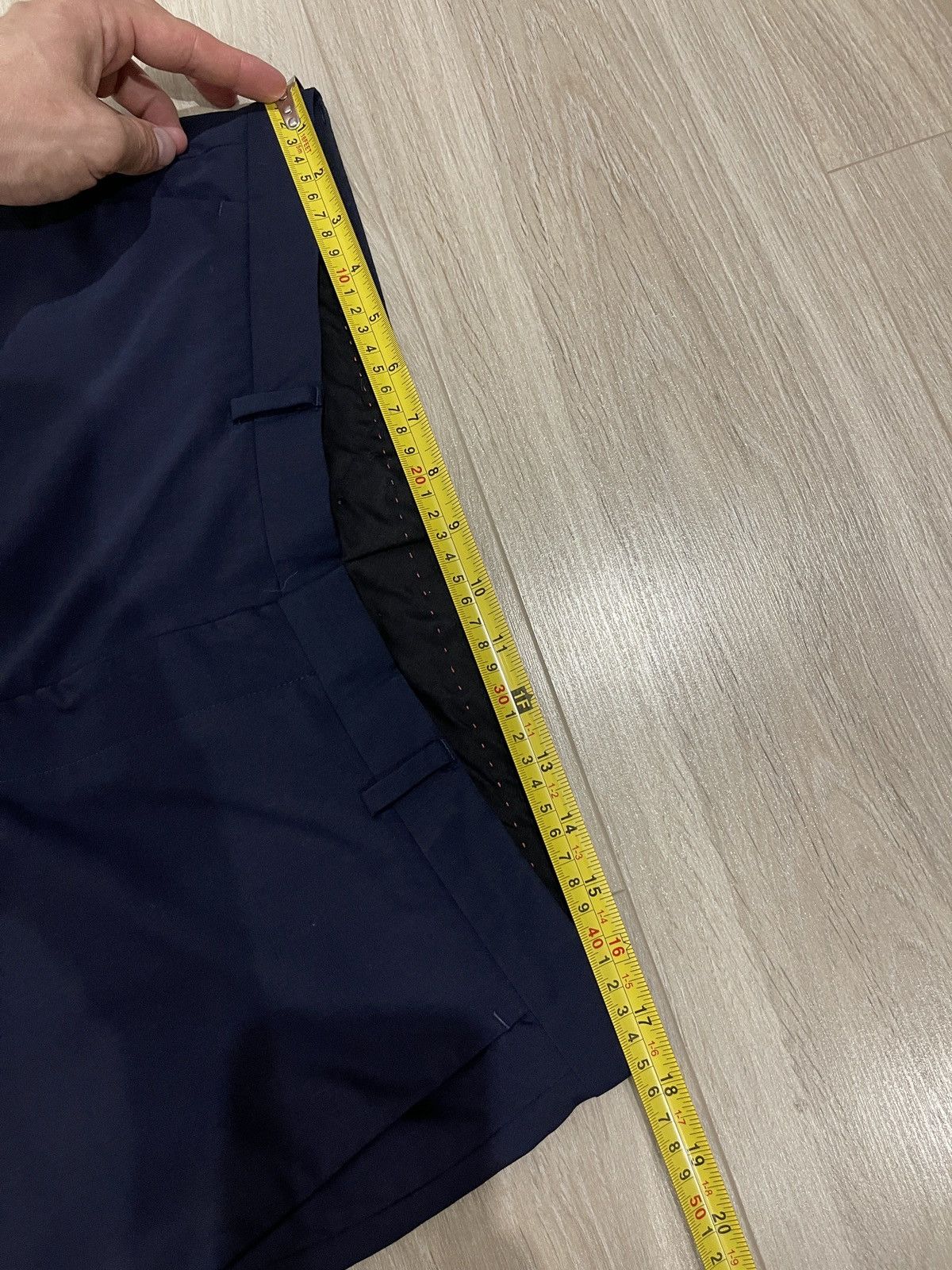 Hugo Boss HUGO BOSS men’s trousers classic wool dark blue pants Size 42L - 6 Thumbnail