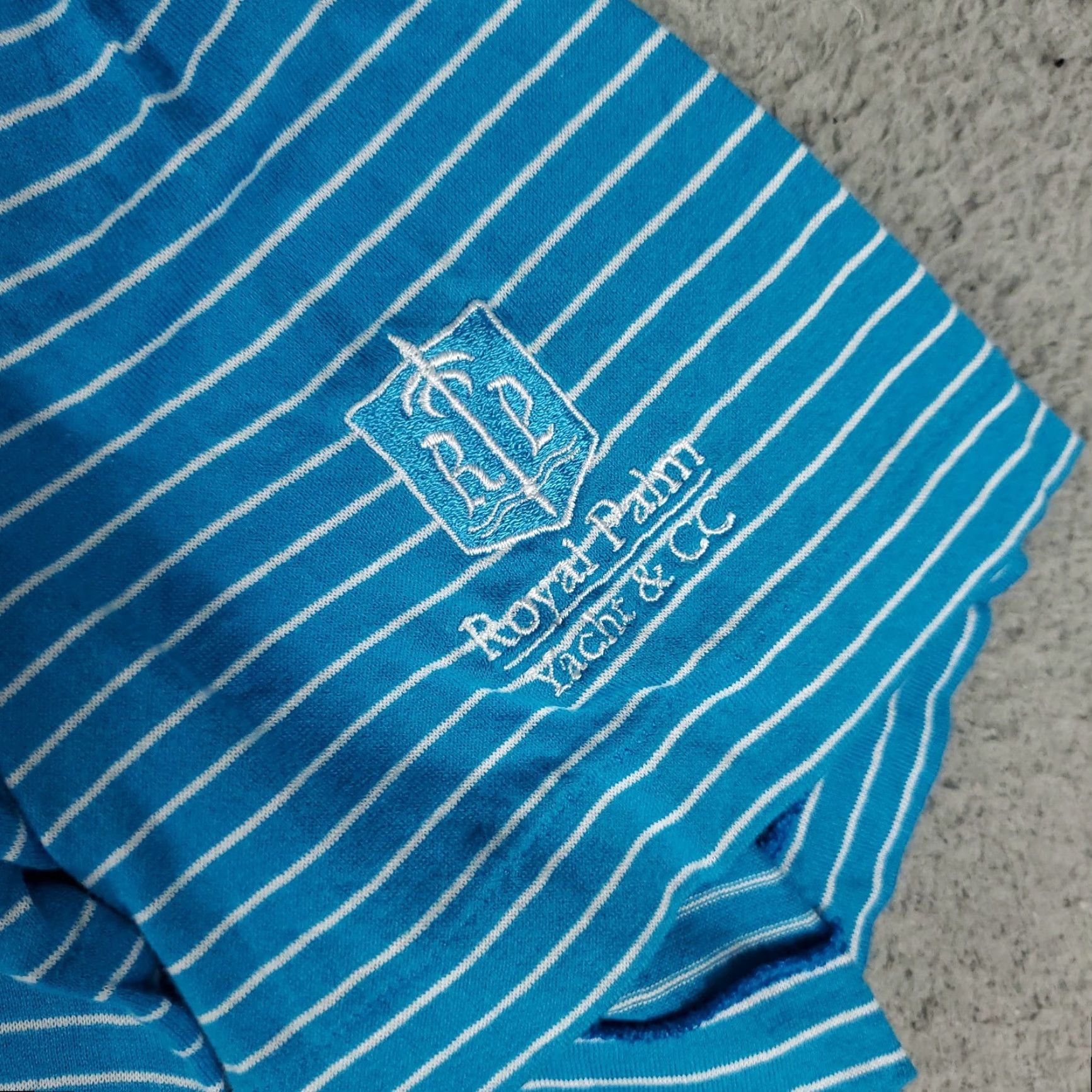 Ralph Lauren Ralph Lauren Polo Shirt Men Adult Large Blue Striped Short Sleeve Cotton Button-Front Logo Mens Size US L / EU 52-54 / 3 - 4 Thumbnail