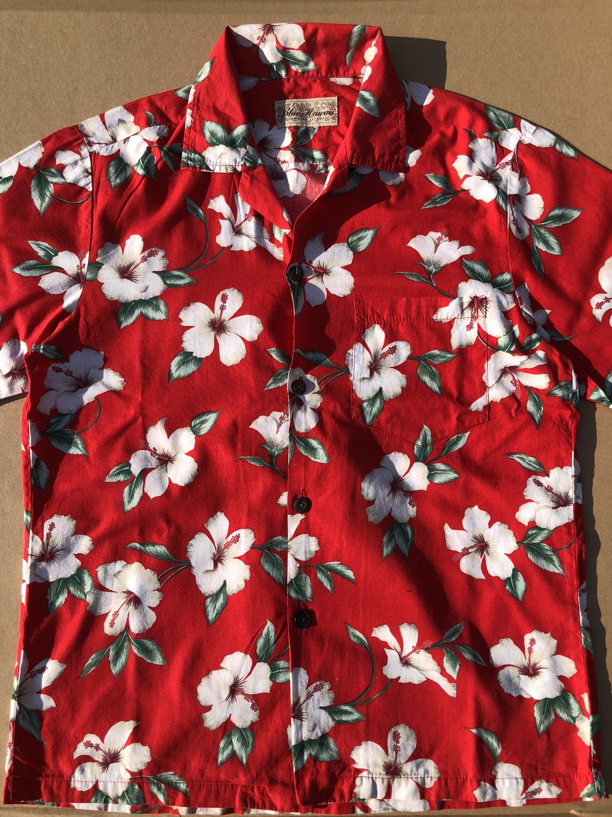 Vintage Vintage Blue Hawaii Hawaiian Island Aloha Hibiscus Flowers Size US L / EU 52-54 / 3 - 3 Thumbnail