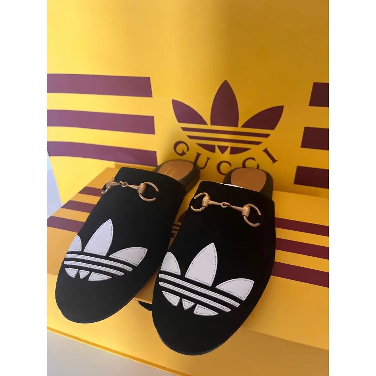 Adidas × Gucci 🔥Gucci x Adidas Horse bit Mule Sandals Size US 7 / EU 40 - 3 Thumbnail