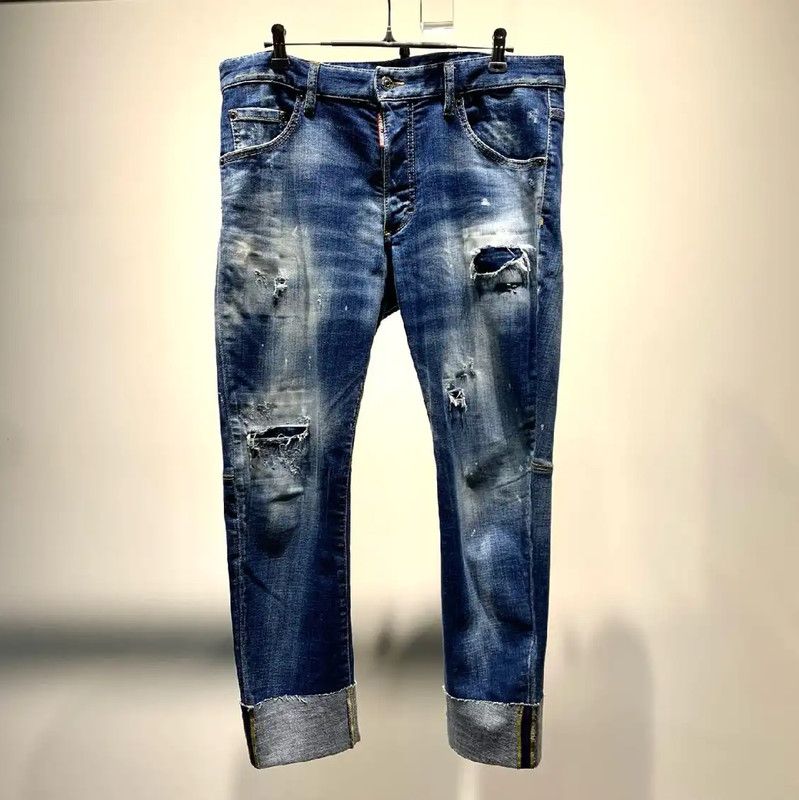 Dsquared2 DSQUARED2 Casual Blue Men's Denim Pants 0089 Size US 32 / EU 48 - 1 Thumbnail