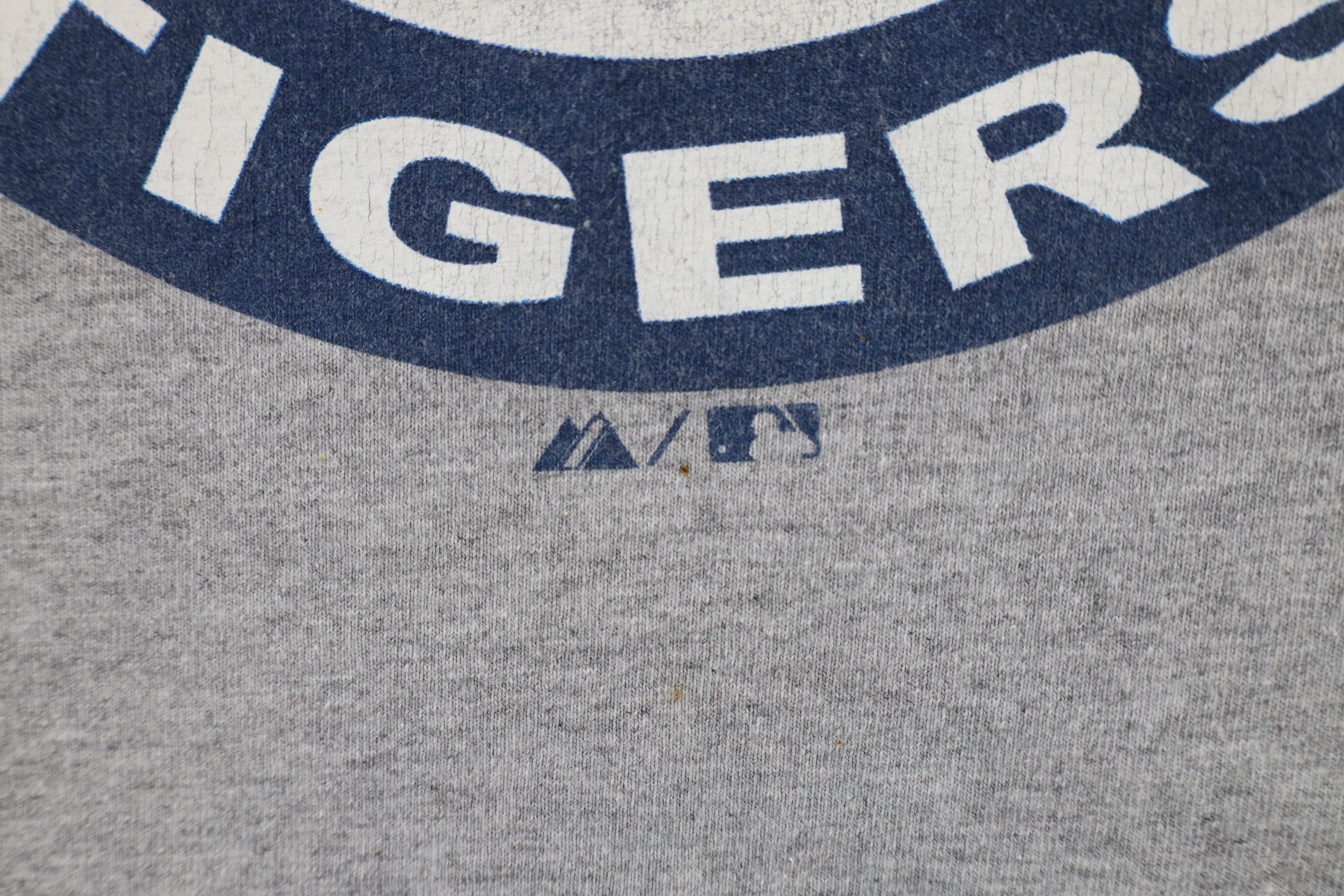 Majestic × Vintage Vintage Majestic Tigers Baseball T-Shirt Heather Gray Size US XL / EU 56 / 4 - 6 Thumbnail