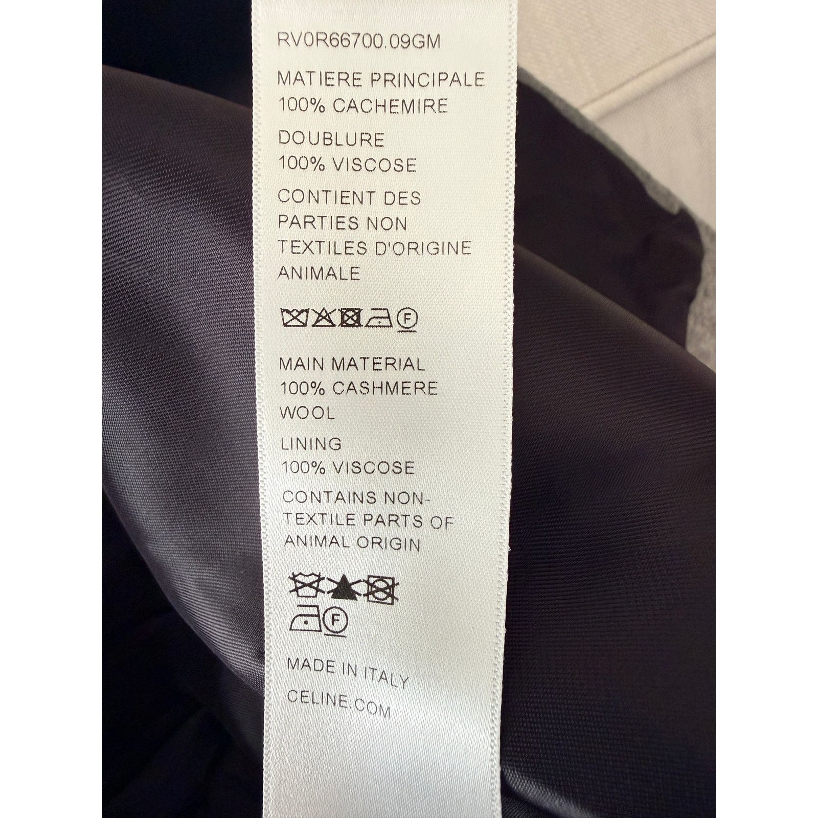Celine Celine Vareuse Double Face Cashmere Jacket Grey IT 52 NWT Size US L / EU 52-54 / 3 - 14 Thumbnail