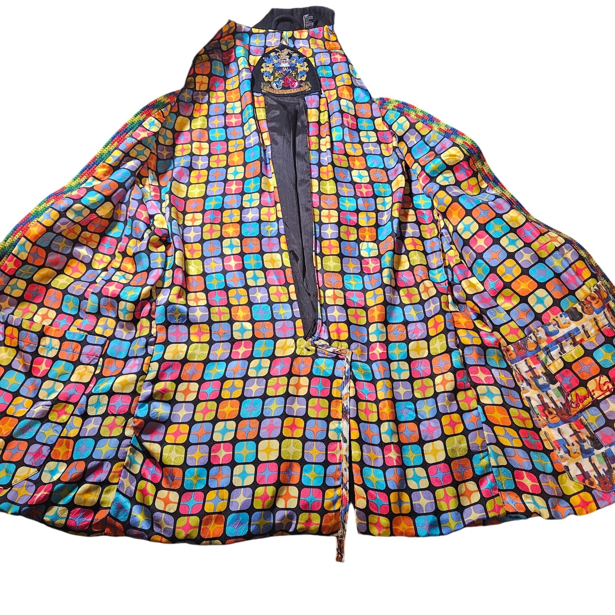 Robert Graham Robert Graham L Black Pinstripe Cotton Silk Trim Jacket Spor Size 42R - 4 Thumbnail