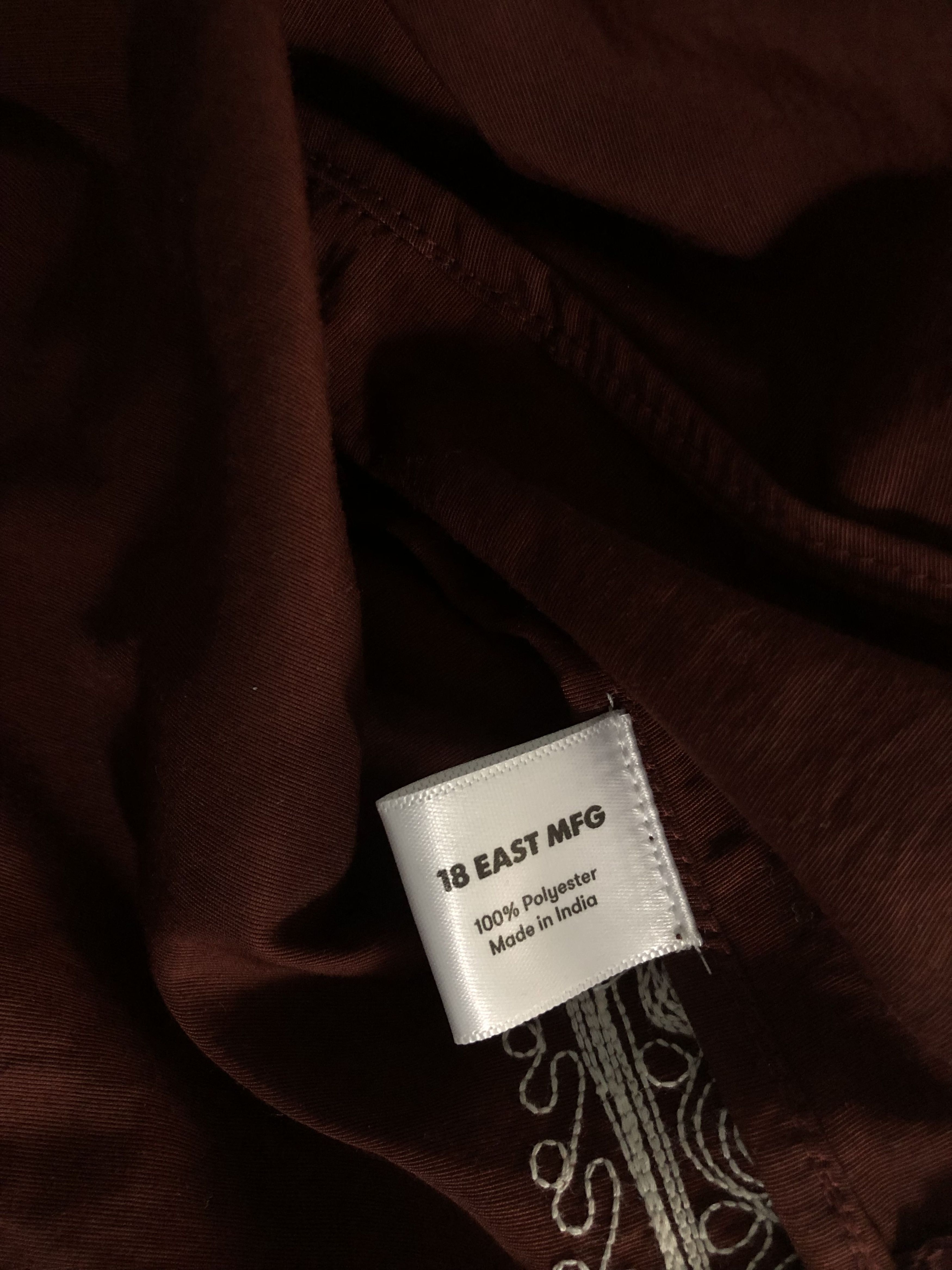 18 East Maroon Hand-Embroidered Anorak Size US S / EU 44-46 / 1 - 5 Thumbnail