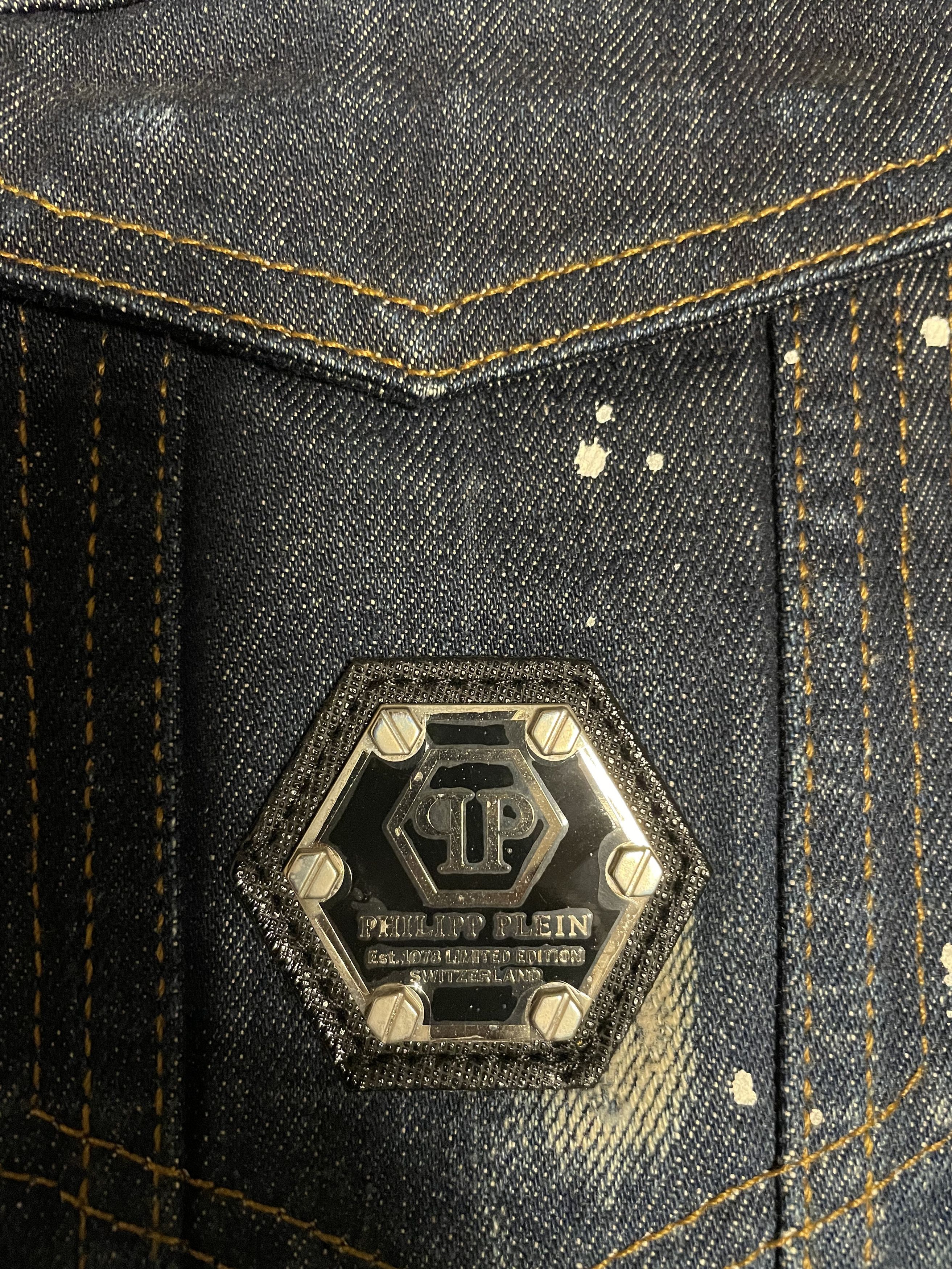 Philipp Plein Philipp Plein Bite Me Denim Vest M Size US M / EU 48-50 / 2 - 4 Thumbnail