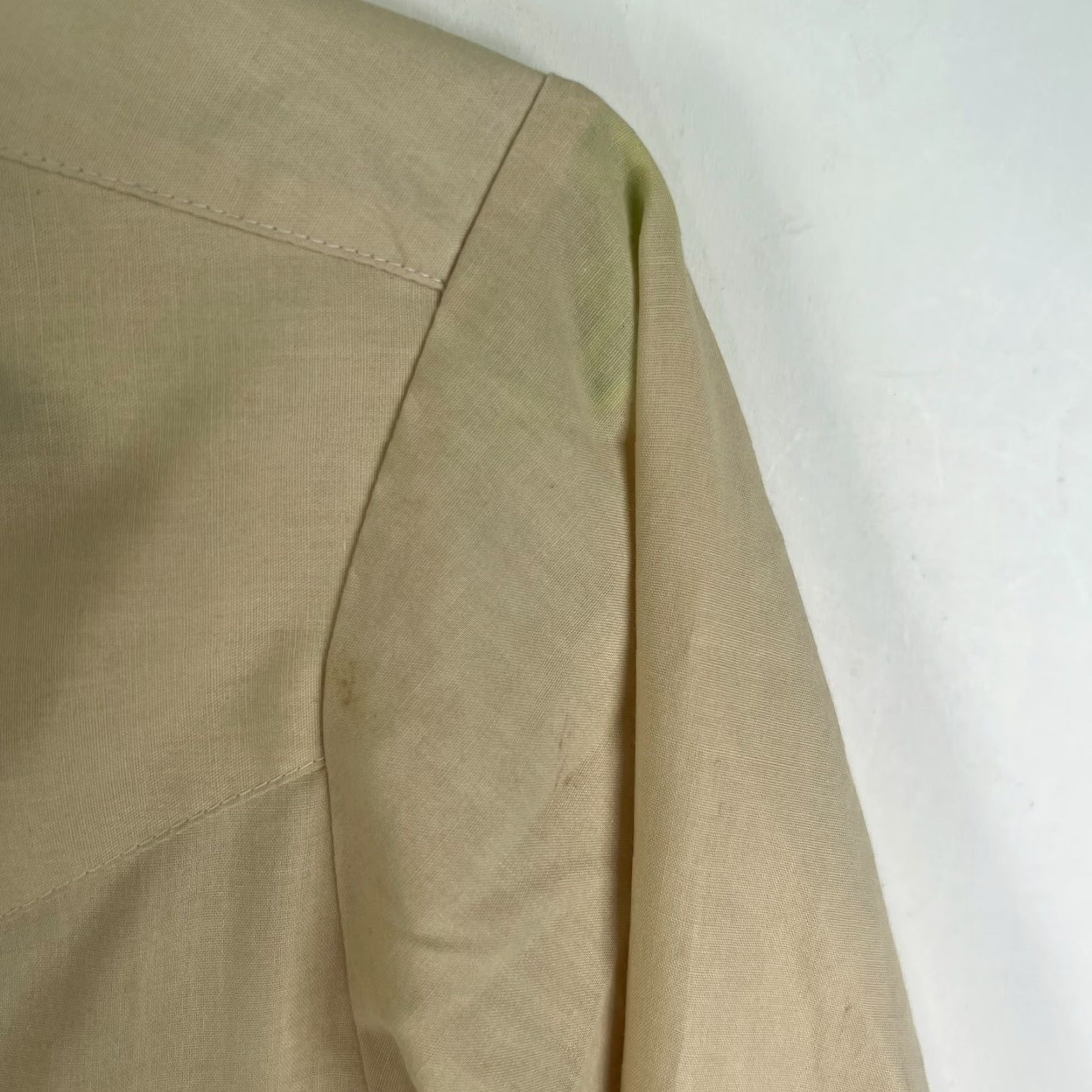 Champion VINTAGE Champion Westerns Pearl Snap Shirt Mens SZ M Tan Beige Solid Long Sleeve Button-Up Pocketed Western Theme Mens Size US M / EU 48-50 / 2 - 2 Thumbnail