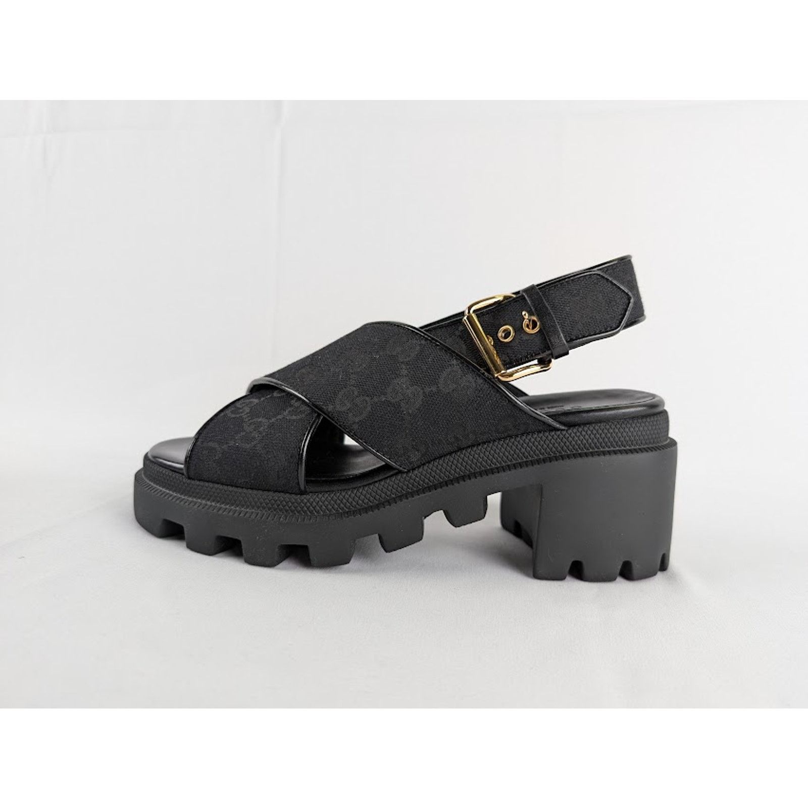 Gucci o1rshd1 Fabric Sandal R.S in Black Size US 7 / IT 37 - 6 Thumbnail