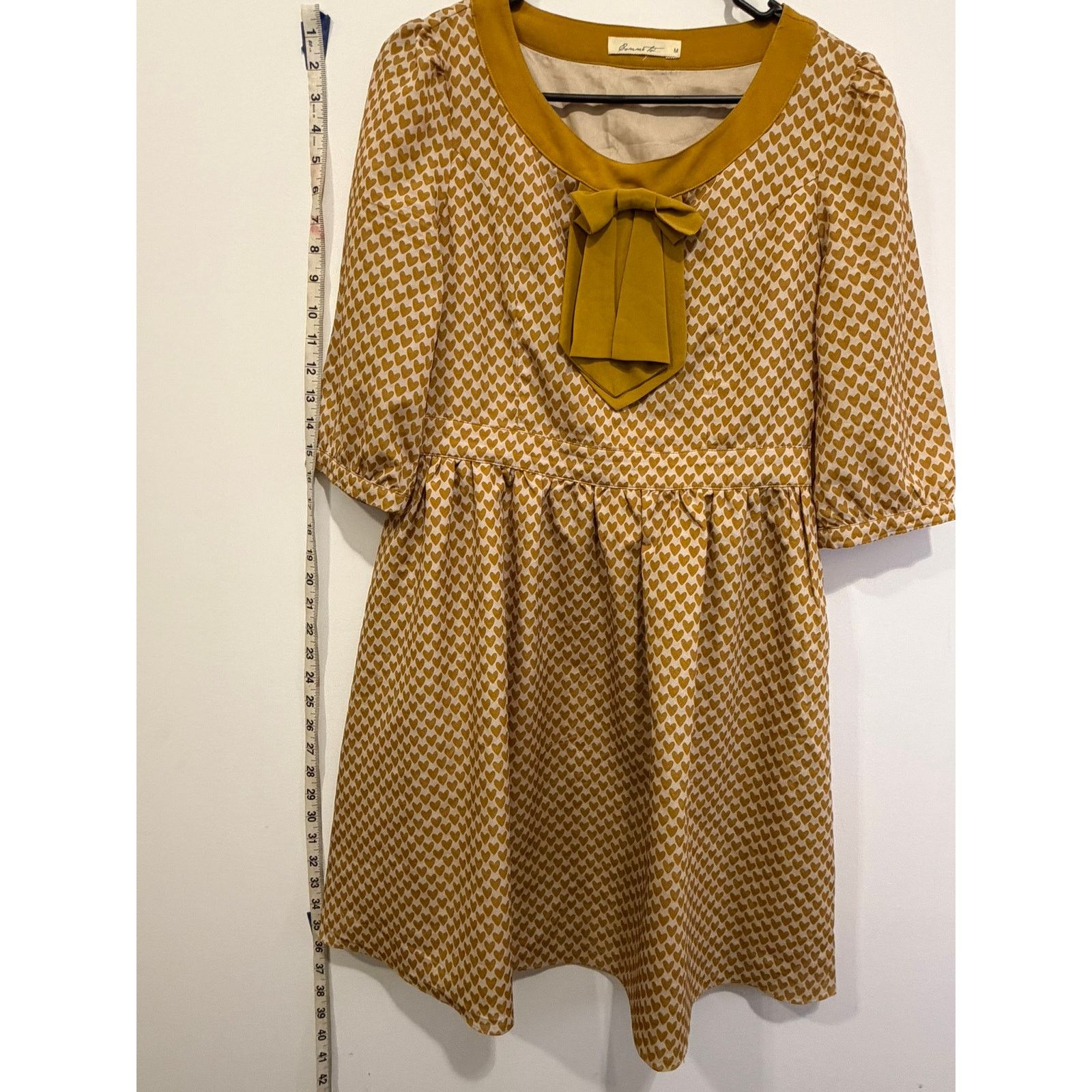Anthropologie Anthropolgie Twee Golden Hearts Dress - Comme Toi Label Size M / US 6-8 / IT 42-44 - 4 Thumbnail