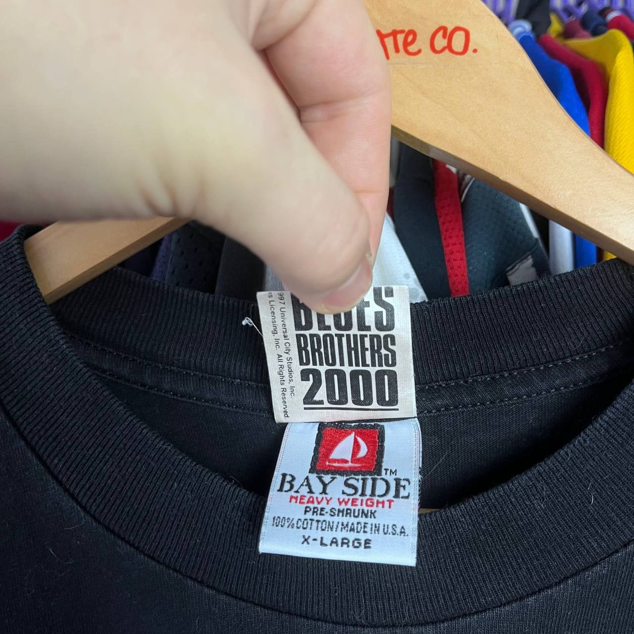 Vintage Blues Brothers 2000 x Ray Ban Movie Black Tshirt Made in USA Size US XL / EU 56 / 4 - 6 Thumbnail