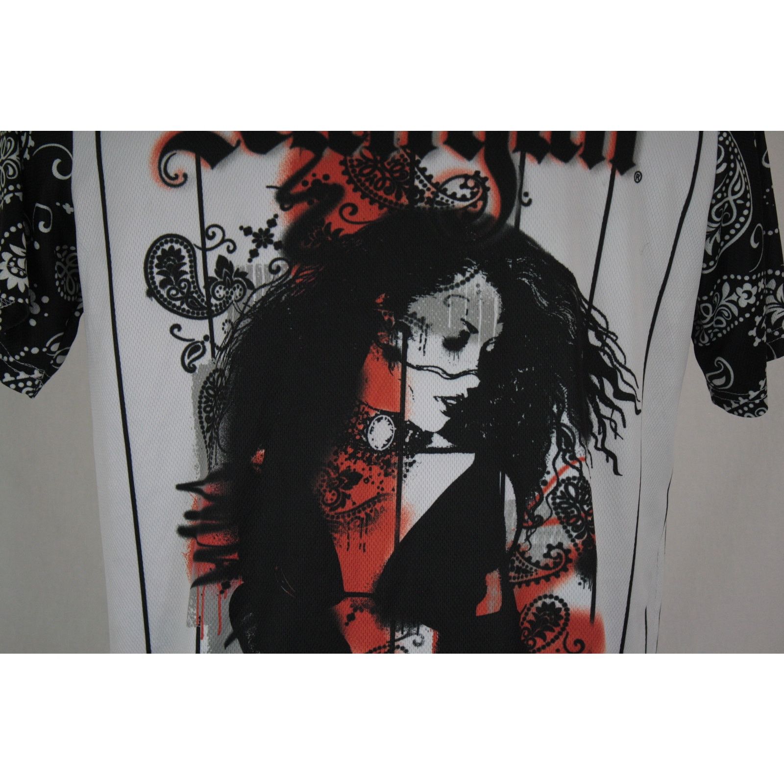 Vintage Aaliyah Baseball Jersey Shirt Double Sided Graphic Button Up Size US S / EU 44-46 / 1 - 4 Thumbnail