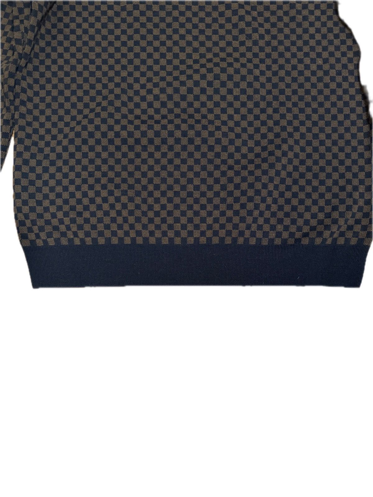Louis Vuitton 🔥Louis Vuitton Damier V Neck Sweater/LV Monogram Sweater Size US L / EU 52-54 / 3 - 9 Thumbnail