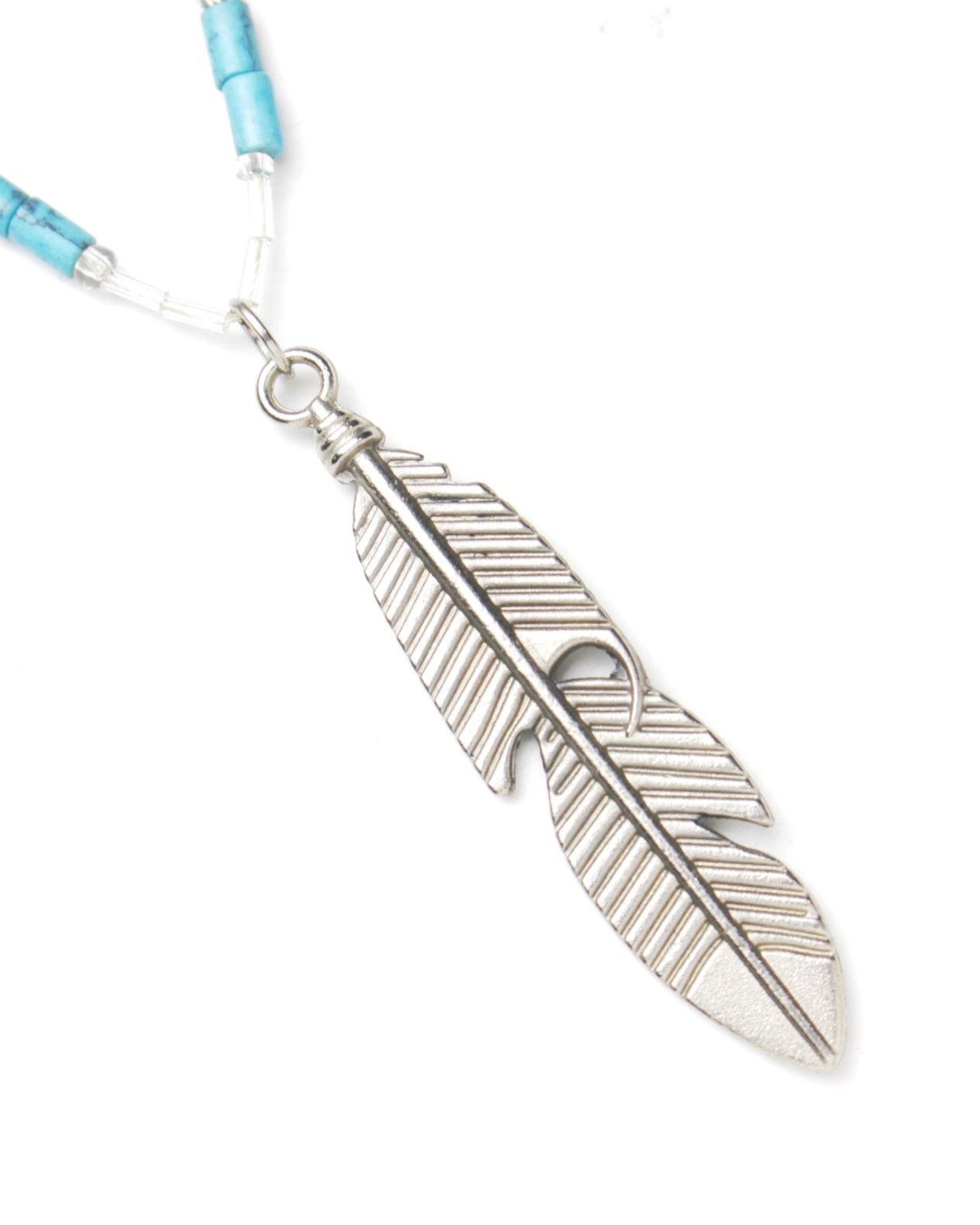 Vintage 2000S JAPANESE MADE NATIVE SOUL FEATHER SPIRIT NECKLACE Size ONE SIZE - 3 Thumbnail