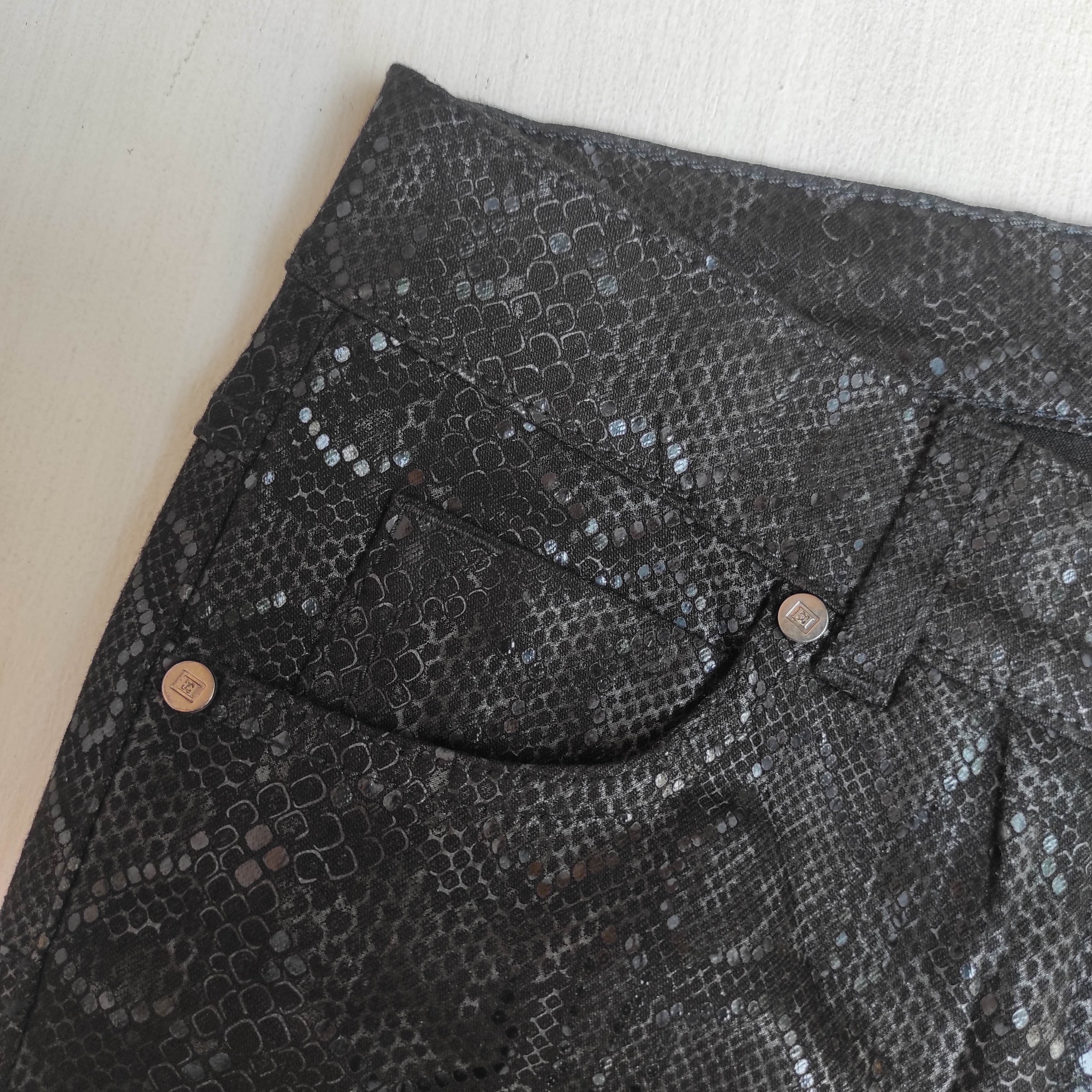 Escada Escada Python Pants Black Snake Print Sexy Designer Size 30" / US 8 / IT 44 - 4 Thumbnail
