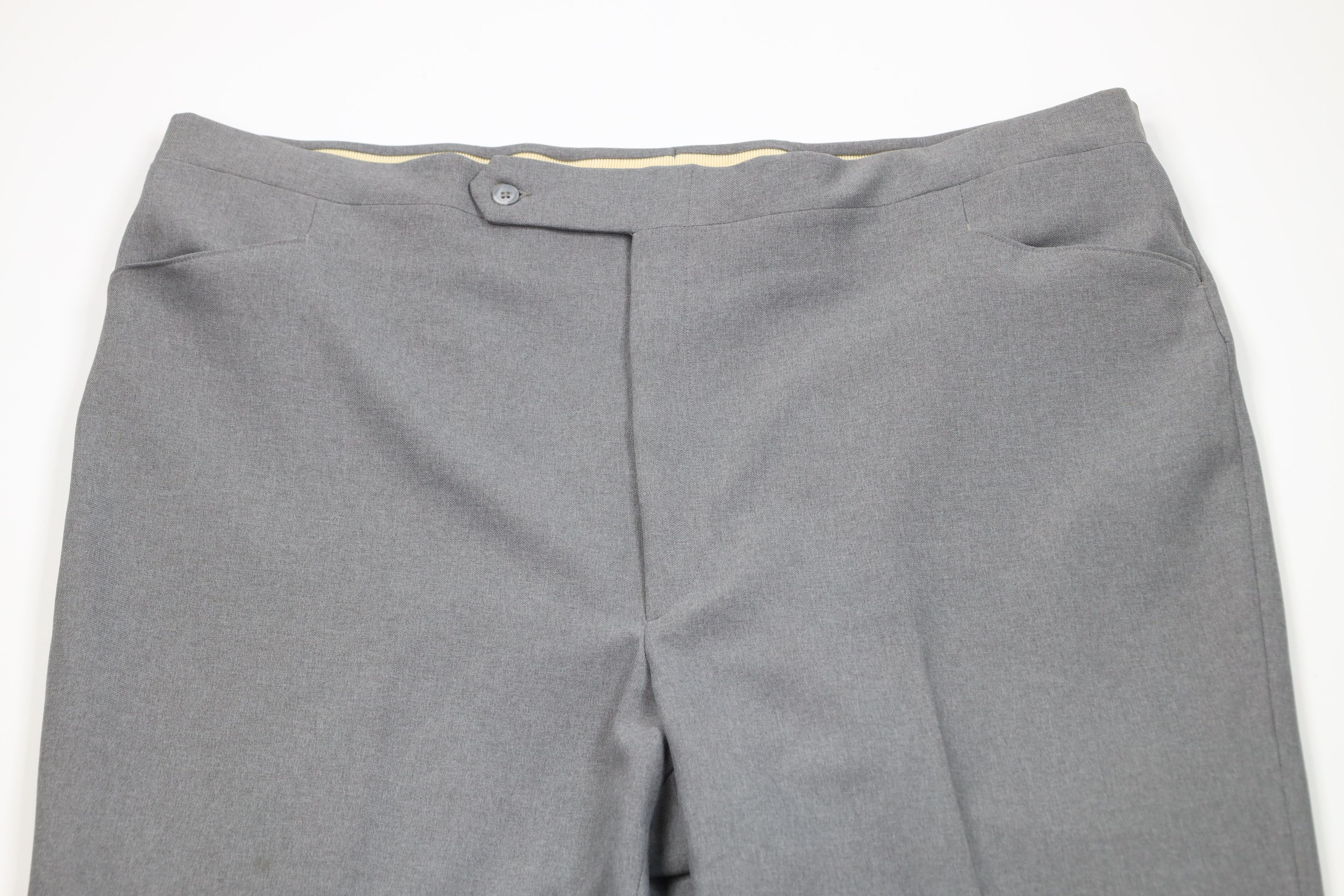 Vintage Vintage 70s Streetwear Flared Wide Leg Chino Pants Gray USA Size US 44 / EU 60 - 2 Thumbnail