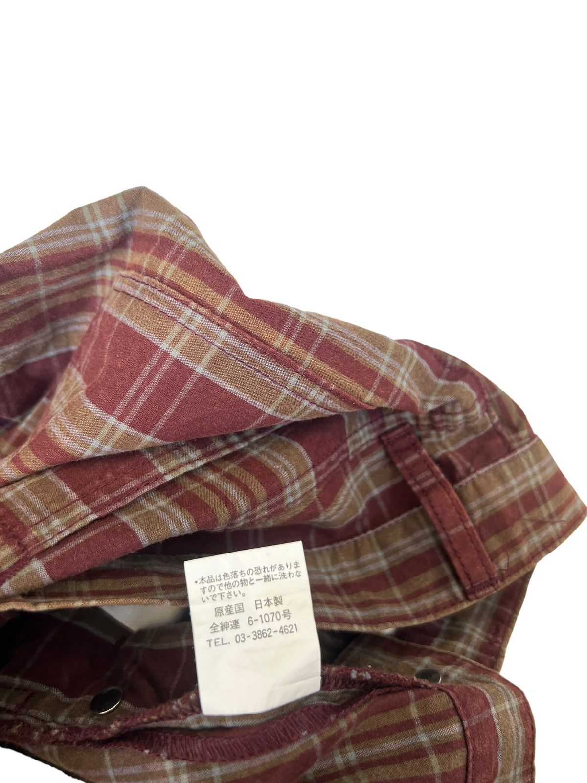 Paul Smith Vintage Paul Smith Jeans Made in Japan Waxed Plaid Pant Size US 29 - 22 Thumbnail