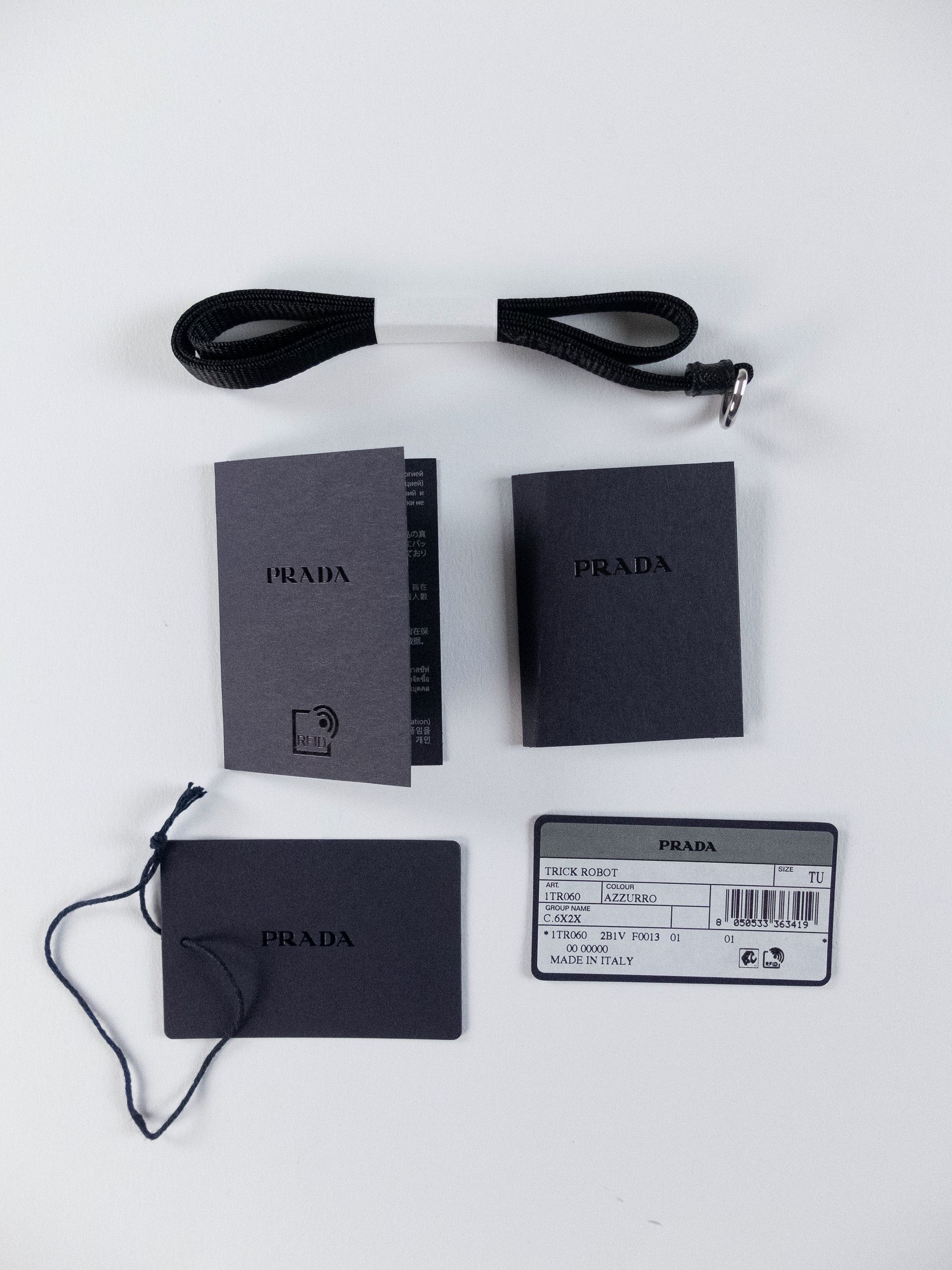 Prada PRADA Pradamalia Socks leather & metal robot keyring charm Size ONE SIZE - 8 Thumbnail