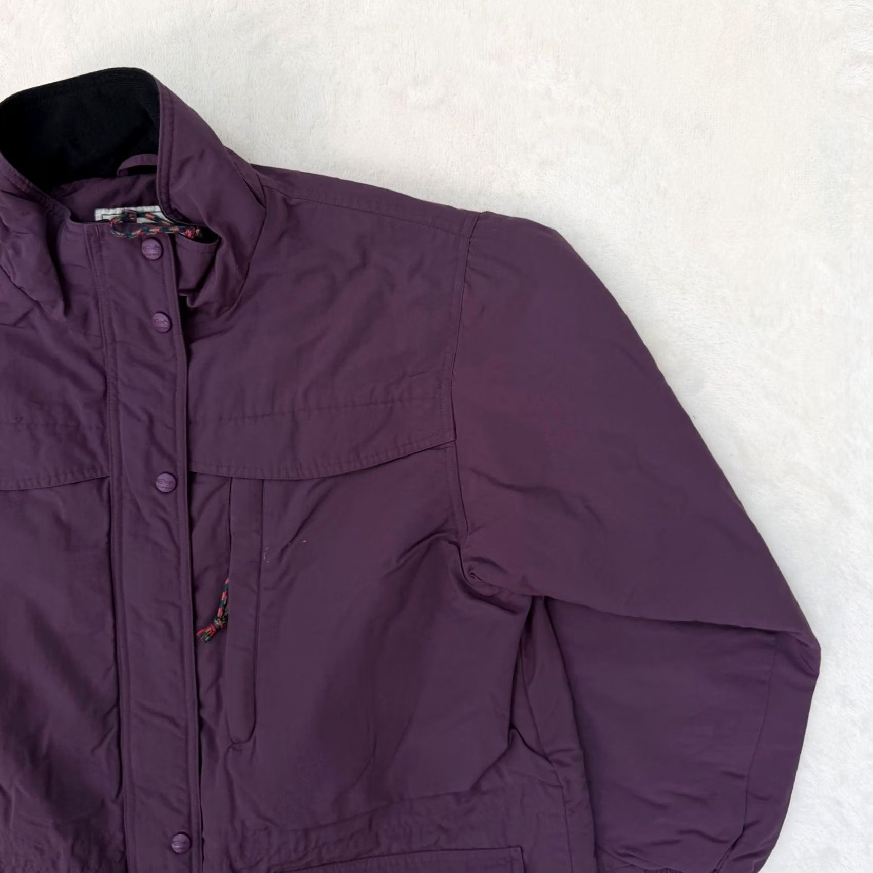 Vintage VINTAGE: No — LL Bean Coat Womens Large Purple Parka Long Insulated Full Zip Lined Size L / US 10 / IT 46 - 3 Thumbnail