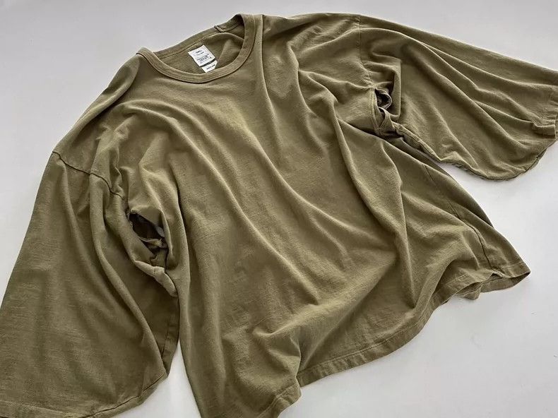 Visvim Visvim Kimono Tee with Unique Dyeing Technique Size US S / EU 44-46 / 1 - 1 Thumbnail