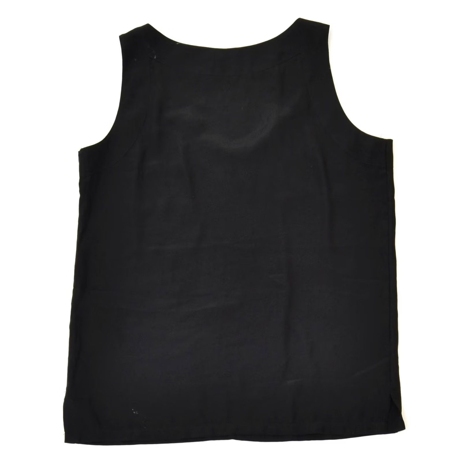 Vintage VINTAGE ICAM Womens Vest Top IT 42 Medium Black Polyester Classic Size M / US 6-8 / IT 42-44 - 2 Thumbnail