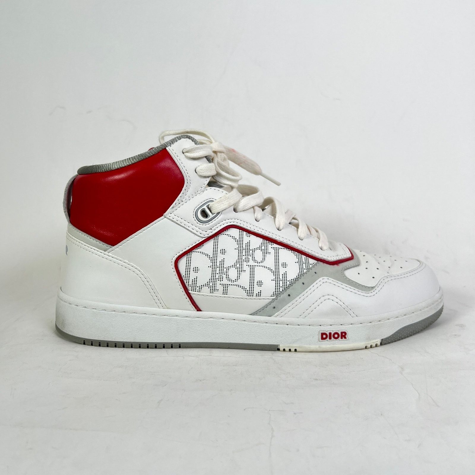 Dior Dior B27 White/Red Oblique Uptown Mid-Top Sneaker Size 45 Size US 12 / EU 45 - 1 Thumbnail