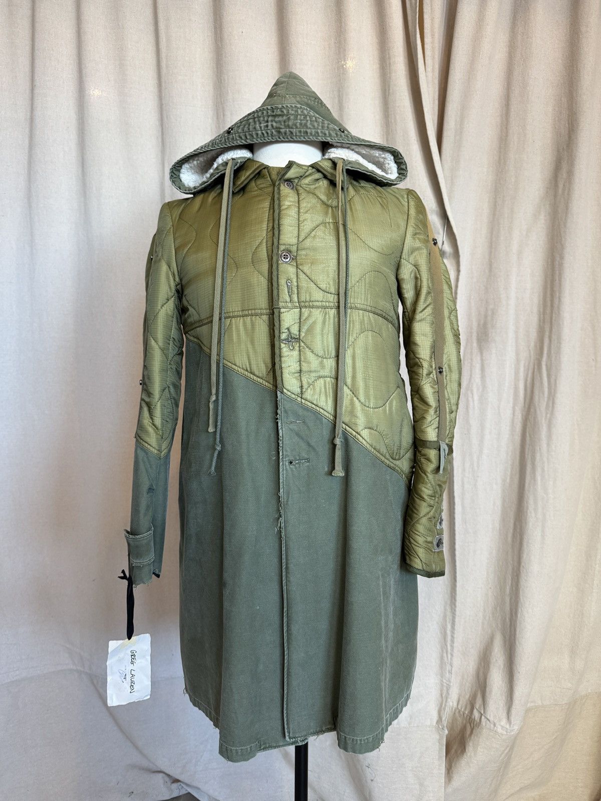 Greg Lauren GREG LAUREN ARMY SHERPA JACKET KHAKI SIZE 2 | Grailed
