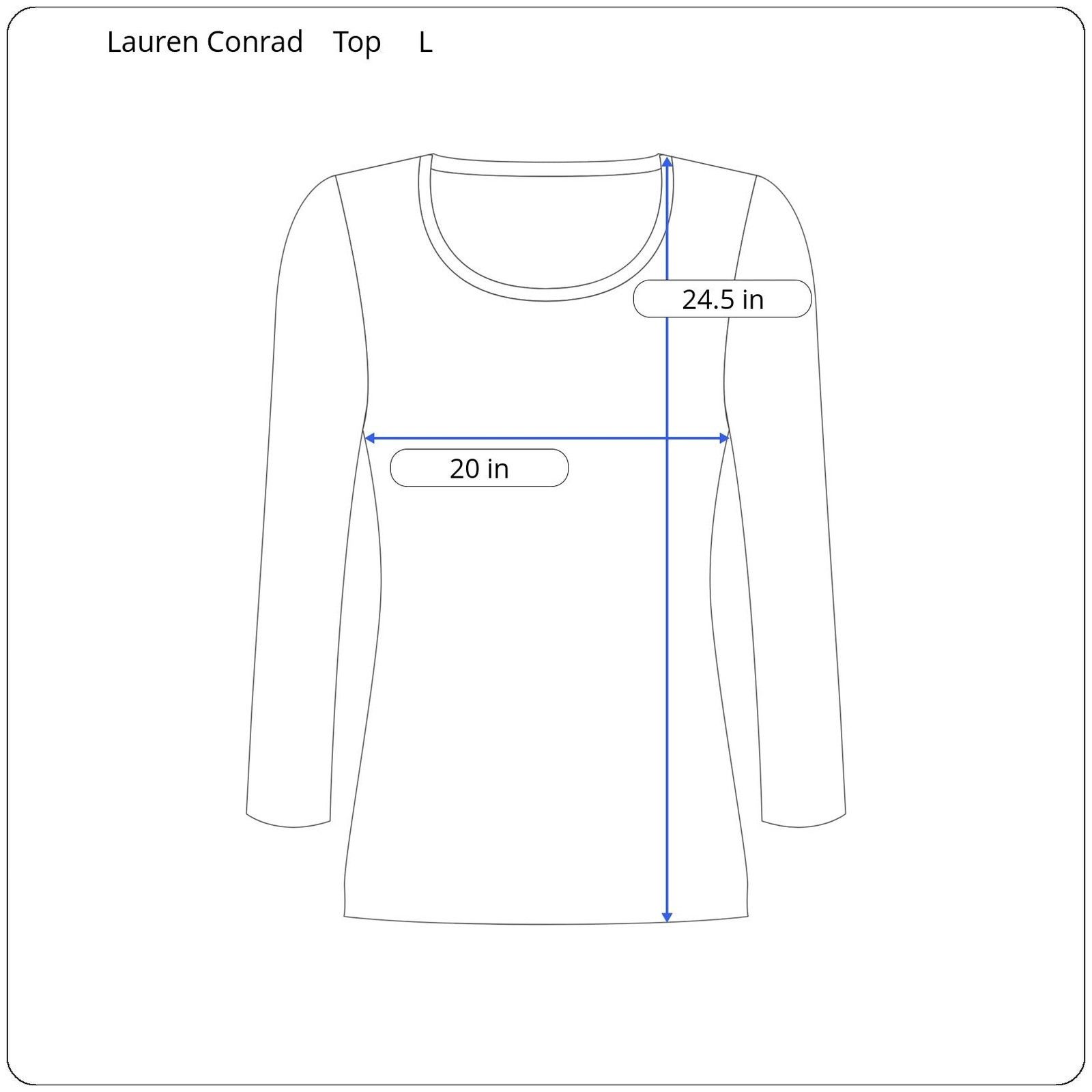 Other Lauren Conrad Long Sleeve Top Women's Size Large Size L / US 10 / IT 46 - 5 Thumbnail