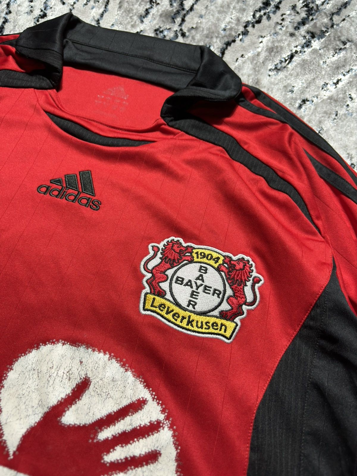Adidas 00s Vintage Bayer Leverkusen 2006 Home Kit Jersey Blokecore Size US L / EU 52-54 / 3 - 4 Thumbnail