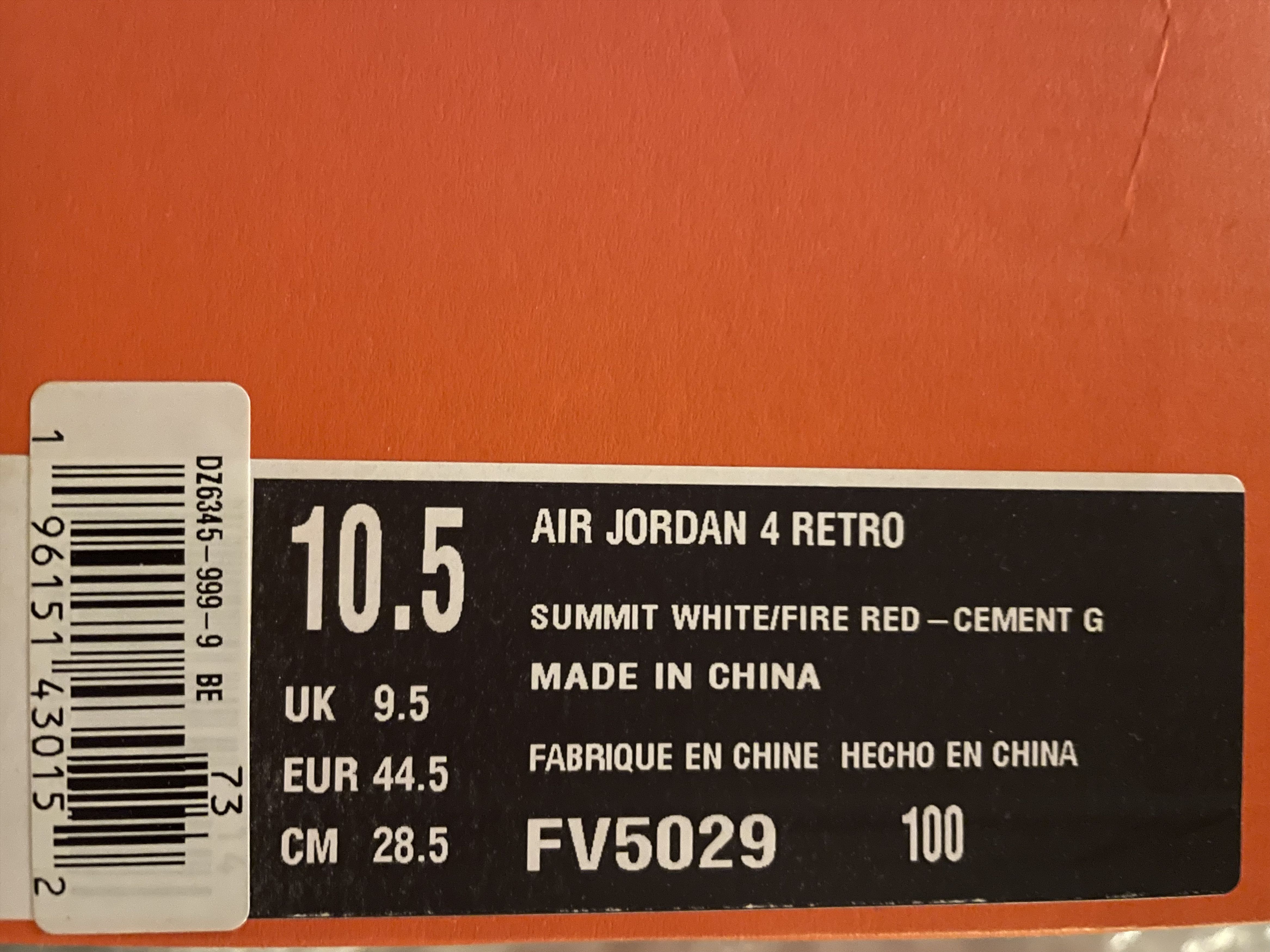 Jordan Brand Nike Air Jordan 4 white cement Size US 10.5 / EU 43-44 - 9 Thumbnail