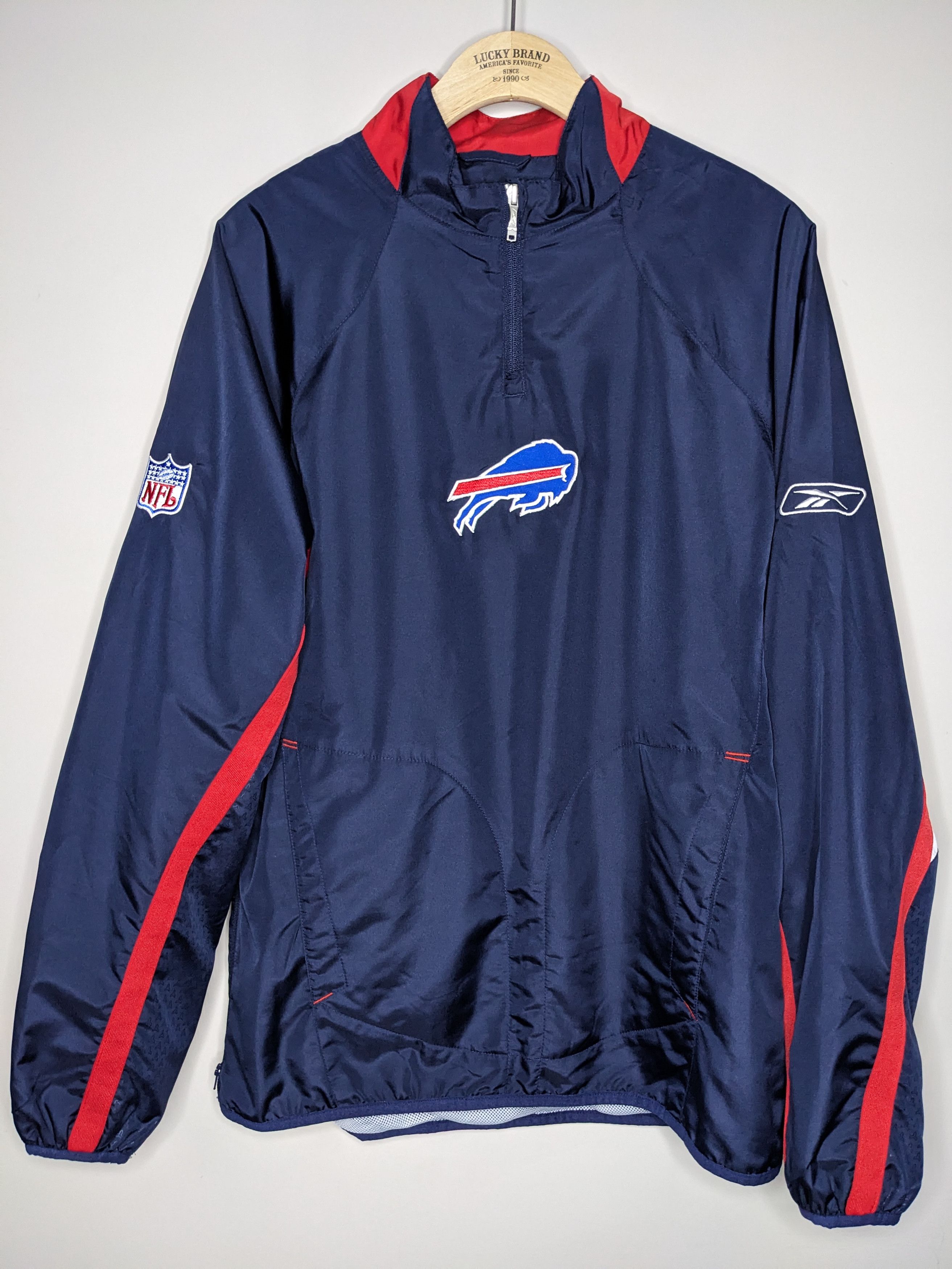 Reebok Buffalo Bills Reebok Sideline Quarter Zip Windbreaker Small Size US S / EU 44-46 / 1 - 1 Thumbnail