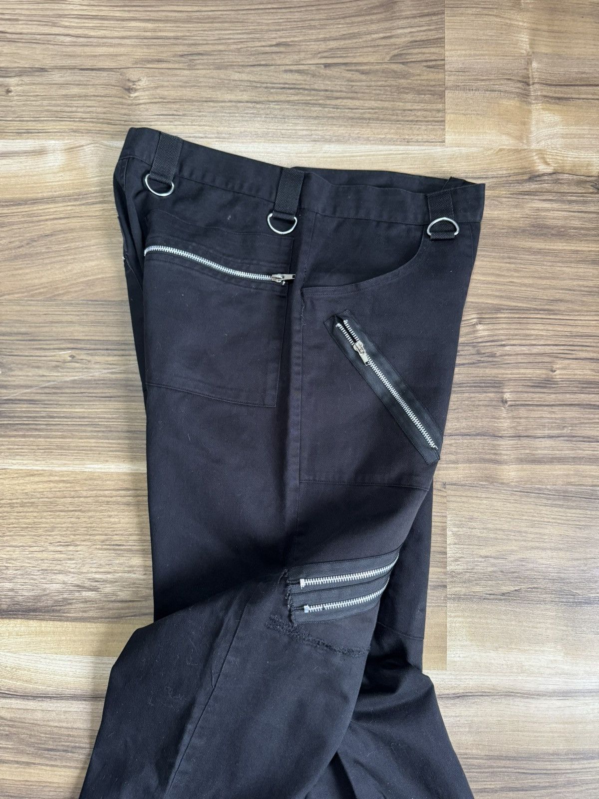 Japanese Brand Vintage Multi Pocket Flared Pants Jeans Size US 31 - 10 Thumbnail