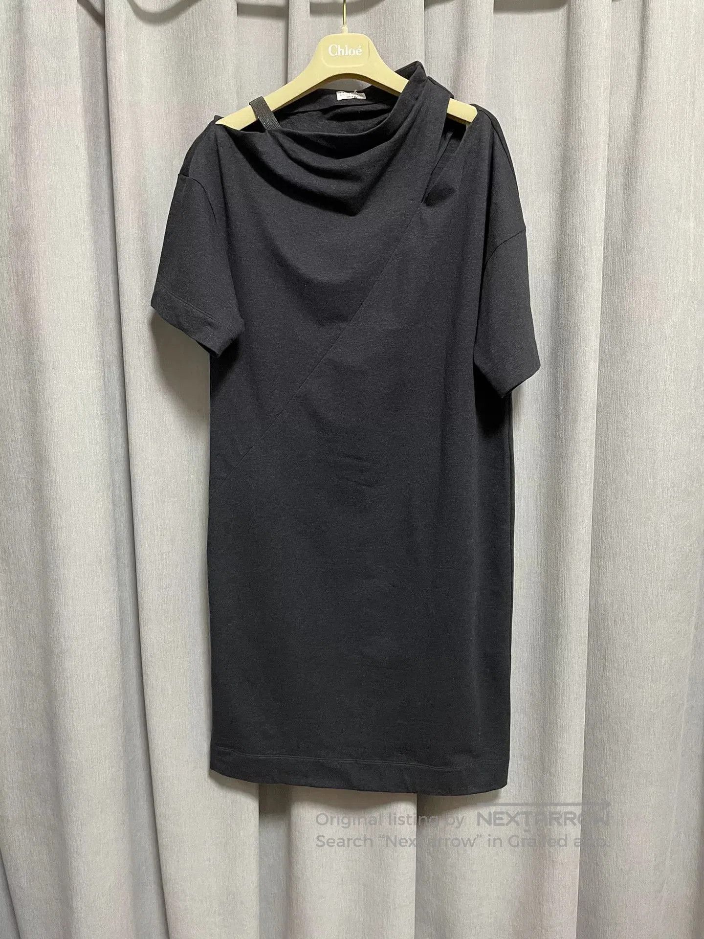 Brunello Cucinelli Brunello Cucinelli Beaded Shoulder Dress. Size M / US 6-8 / IT 42-44 - 1 Thumbnail