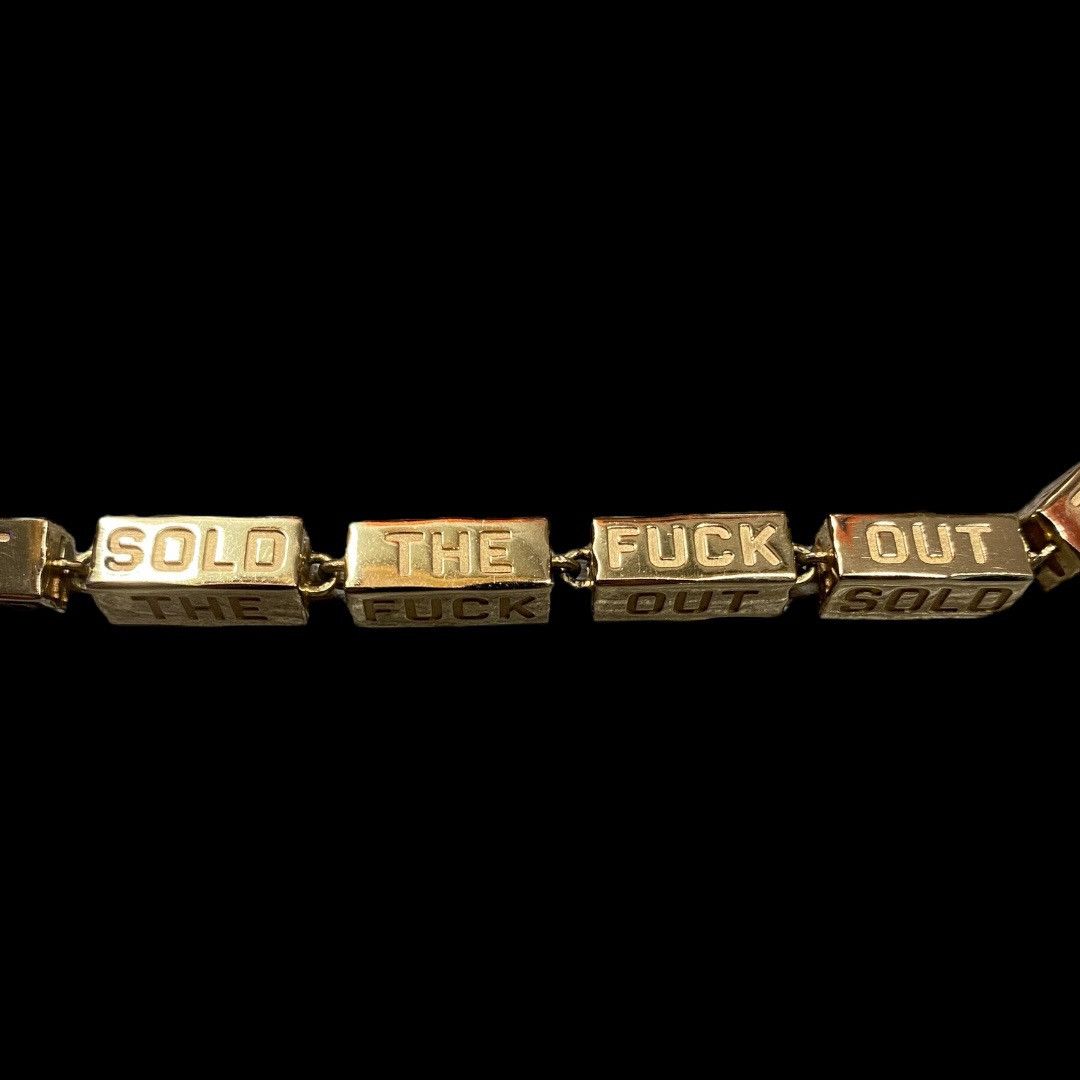 Vlone Vlone STFO Solid 14K Gold Necklace Size ONE SIZE - 5 Thumbnail