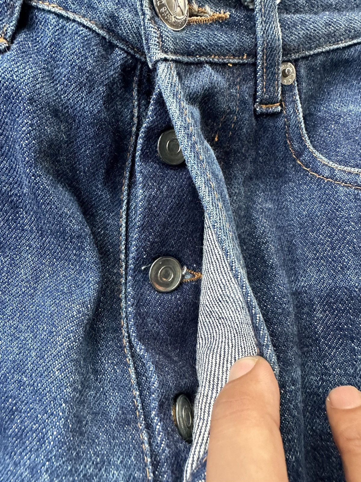 A.P.C. Vintage APC Selvedge Distressed Denim Waist 26 D379 Size US 26 / EU 42 - 12 Thumbnail