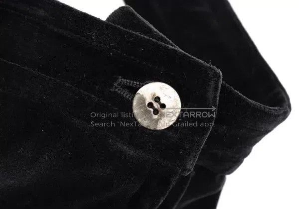 Comme des Garcons Comme Des Garcons size S Black Velvet Skirt with Retro Def Size 23" - 5 Thumbnail
