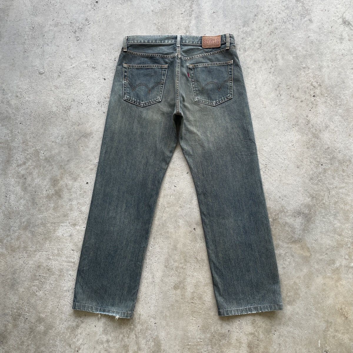 Japanese Brand W33x28.5💥 Vintage Edwin 503 Jeans Faded Denim Pants Size US 33 - 13 Thumbnail