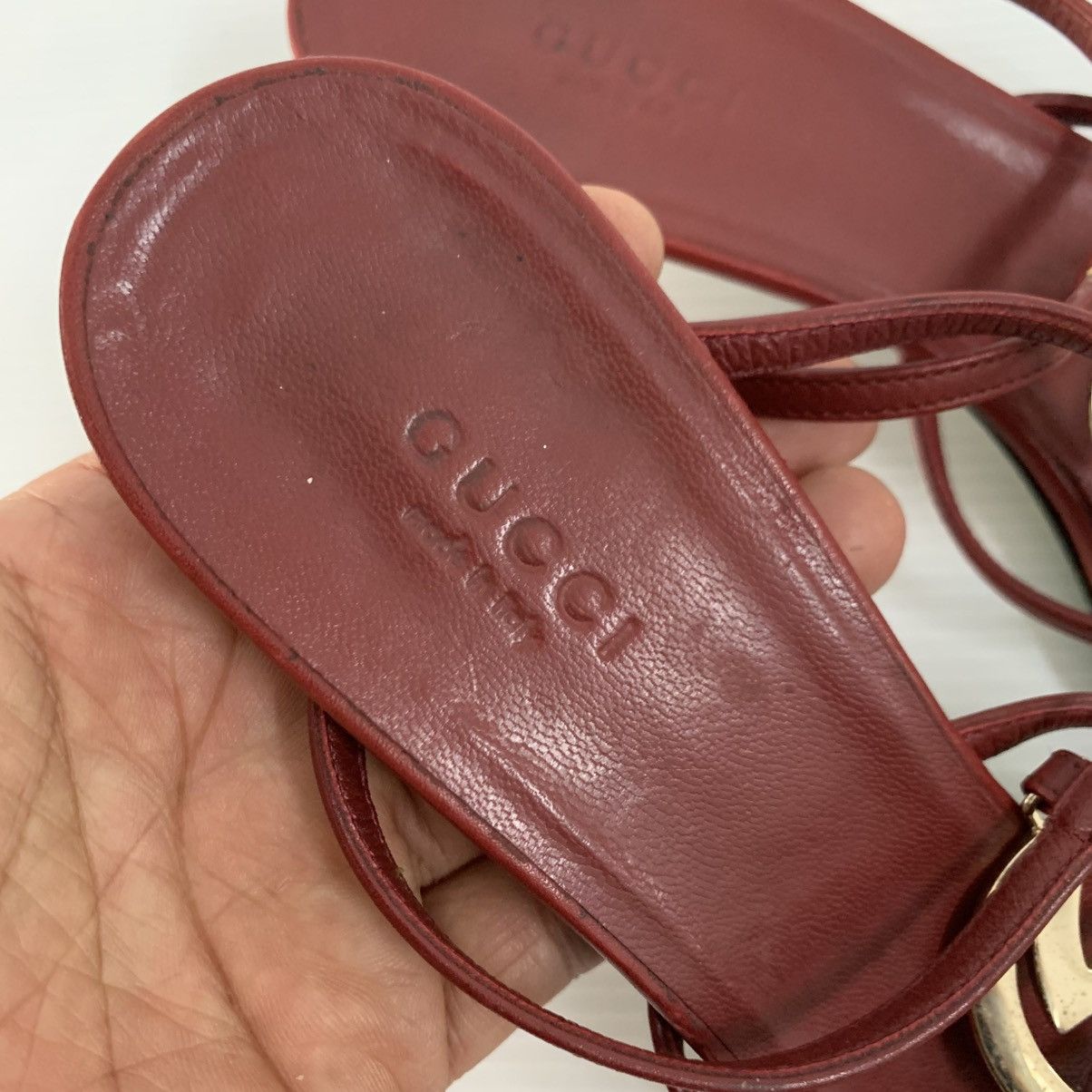 Gucci Gucci GG Logos Leather Heels Size US 6.5 / IT 36.5 - 4 Thumbnail