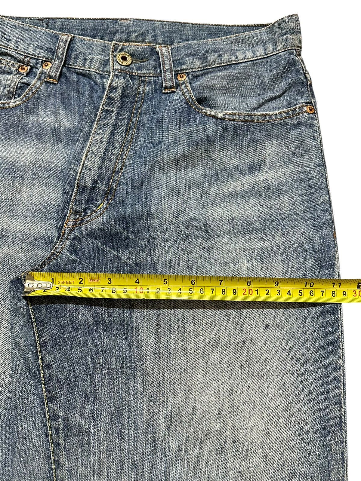 Polo Ralph Lauren Vintage Polo Ralph Lauren Faded Wash Distress Loose Jeans Size US 31 - 16 Thumbnail