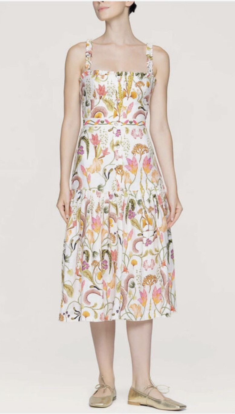 AGUA by Agua Bendita AGUA BY AGUA BENDITA Nispero Habitat Midi Dress size large Size L / US 10 / IT 46 - 2 Thumbnail