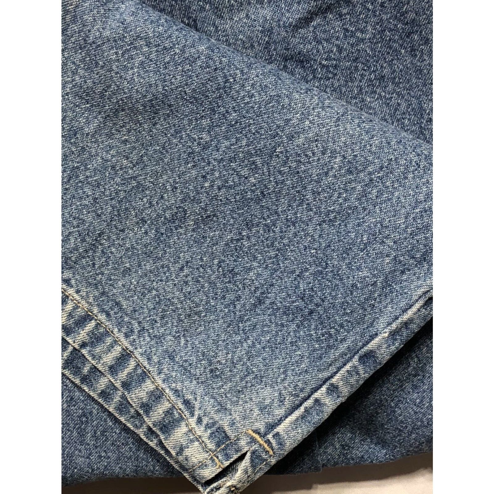 Halston VINTAGE Halston Cropped Blue Jeans 14 Lt Wash 33"W 23"In 5 Pocket High Rise Mom Jeans Women XS-XXL Size 36" / US 14 / IT 50 - 3 Thumbnail